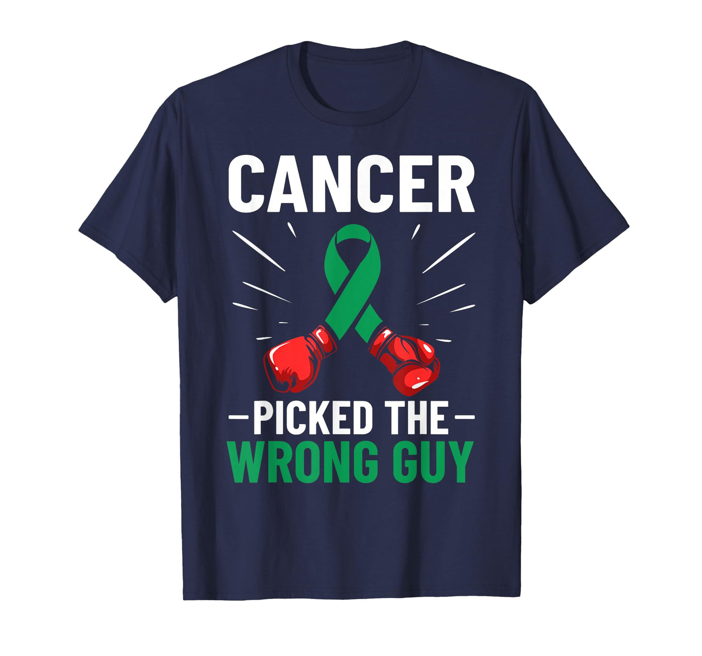 Liver Cancer Awareness Ribbon Cancer Picked The Wrong Guy T-Shirt