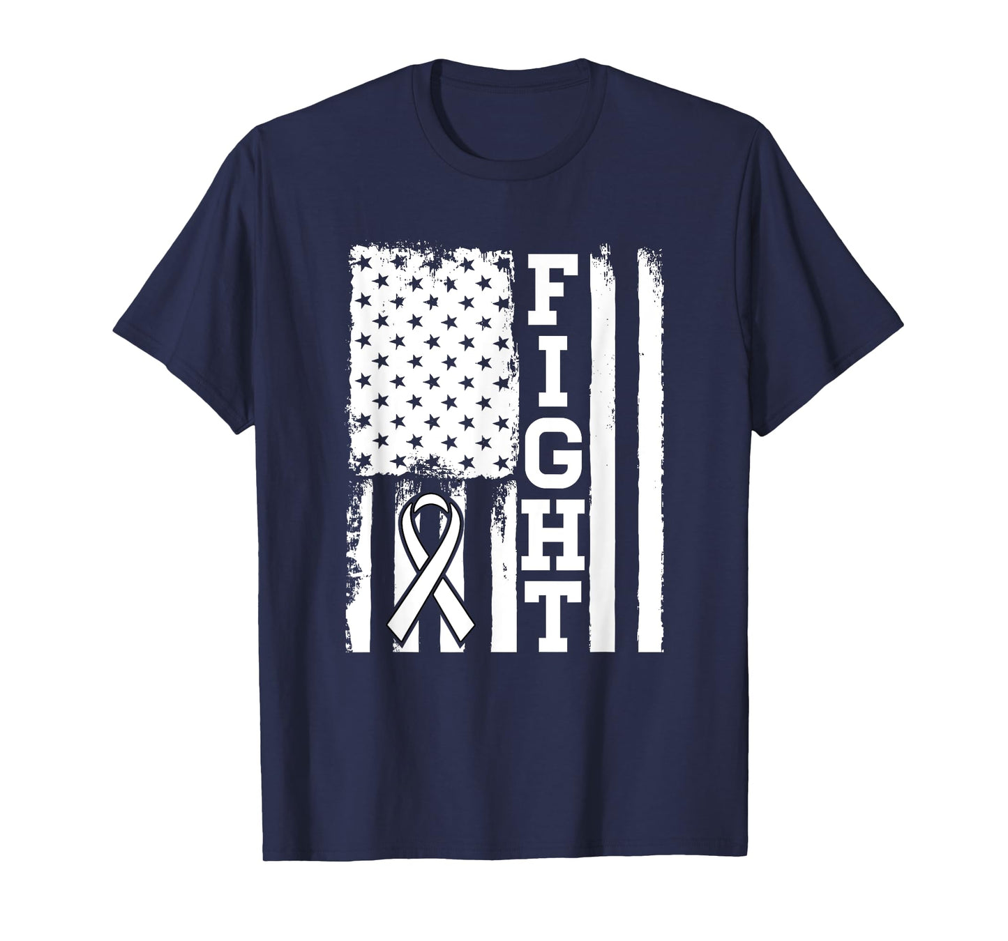 Fight Flag - Lung Cancer Shirt Gift For Lung Cancer Fighter T-Shirt