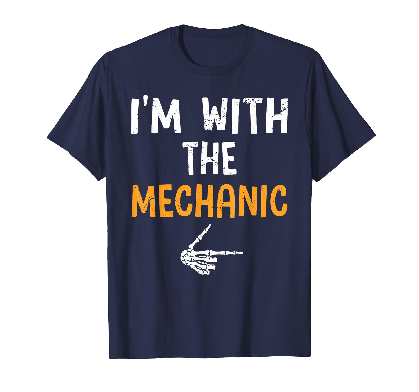 I'm with The Mechanic Costume Halloween Matching Couple T-Shirt