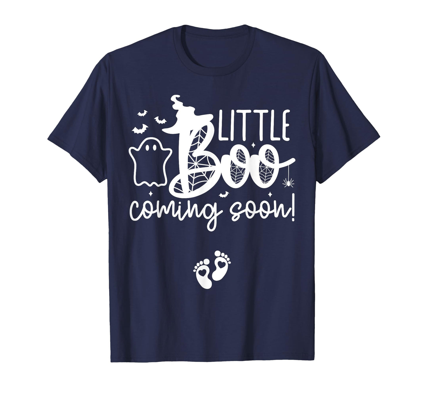 Halloween Pregnancy Announcement Little Boo Coming Soon T-Shirt
