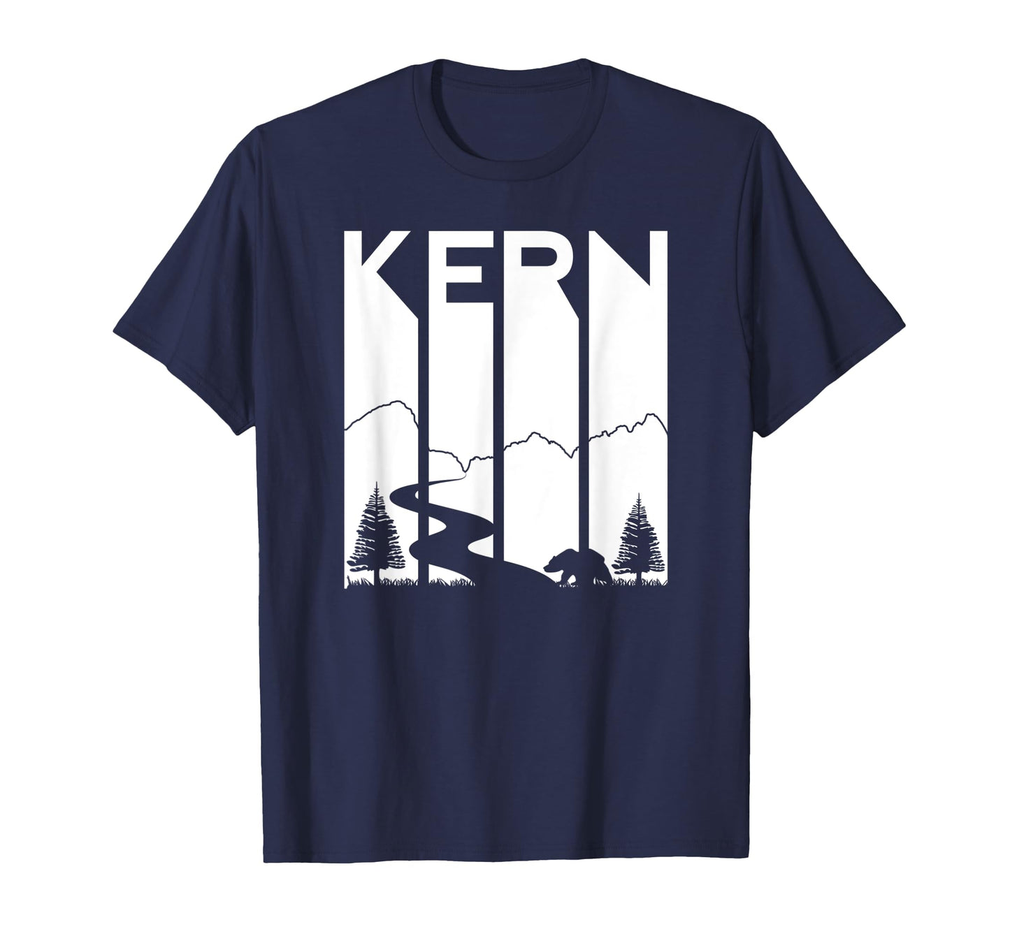 Kern River California Sequoia Forest Kernville Retro Camping T-Shirt