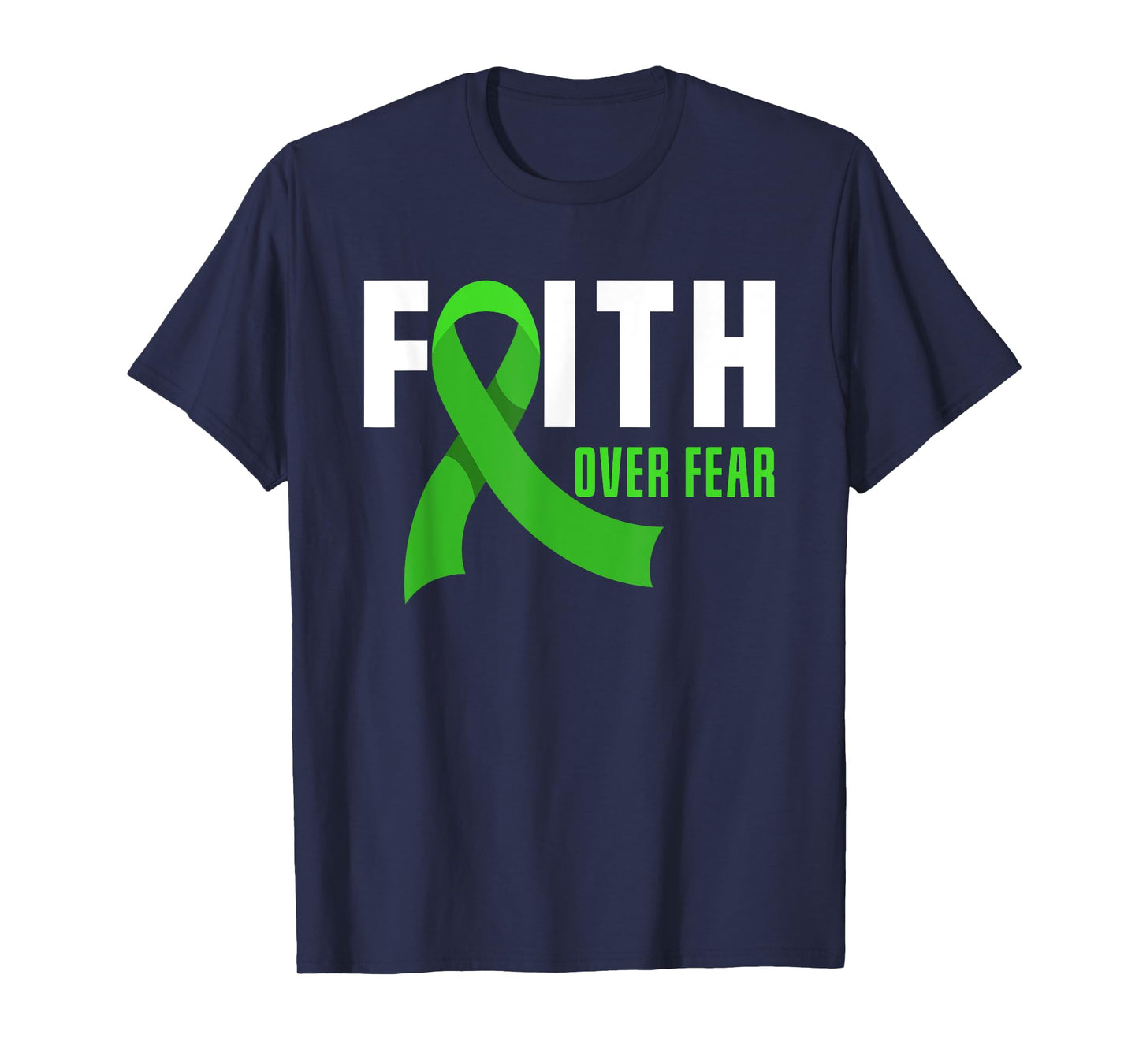 Faith God Fear Traumatic Brain Injury Awareness TBI Warrior T-Shirt