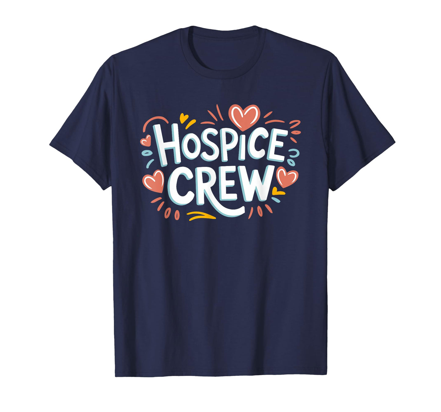 HN Nursing Accessories Hospice Nurse Squad Hospice Crew Nurse Shirt, Black, Small, Unisex-Adults, Short Sleeve, T-Shirt