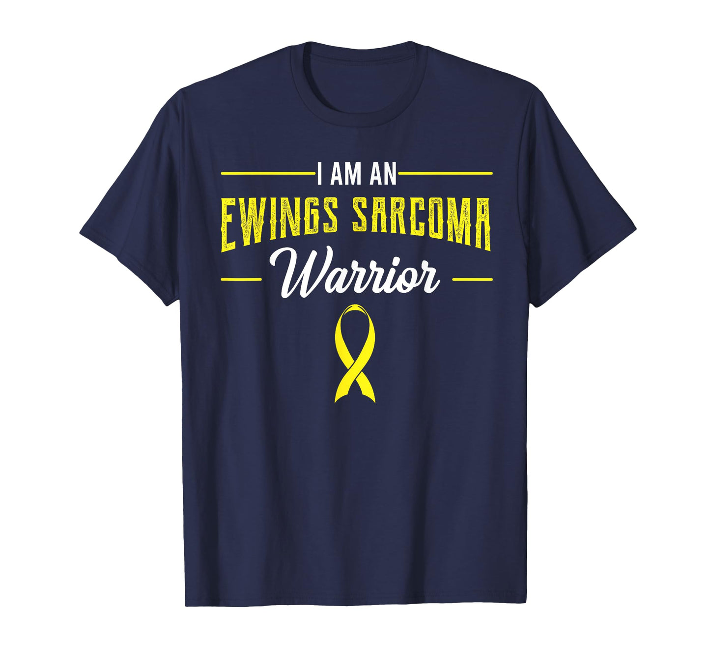 I Am A Warrior Ewing's Sarcoma Bone Cancer Awareness Ribbon T-Shirt