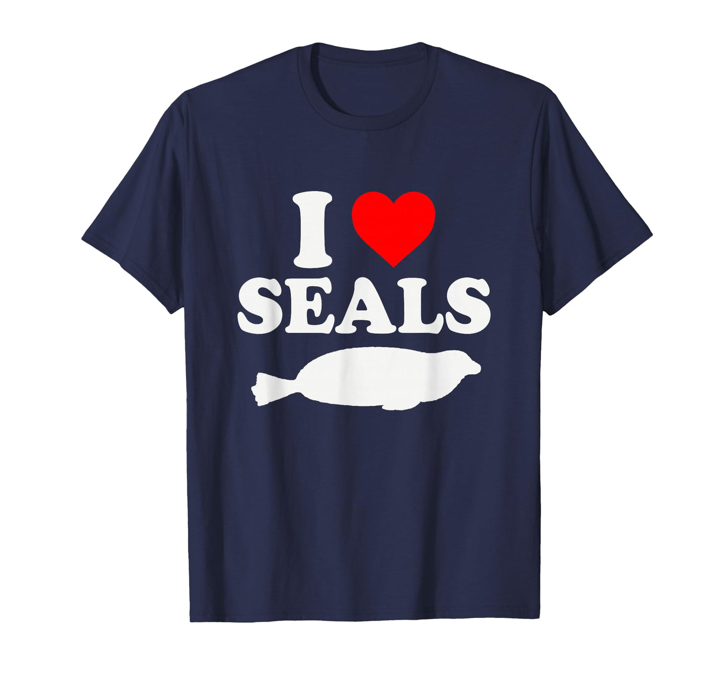 I Heart Seals Fun Design for Kids and Seal Lovers T-Shirt