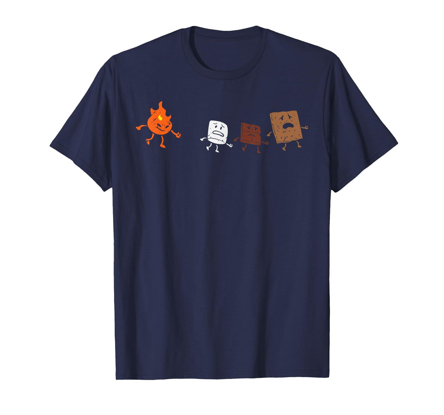 Camping Smores Running Fire Funny Group Hug Men Women Kids T-Shirt