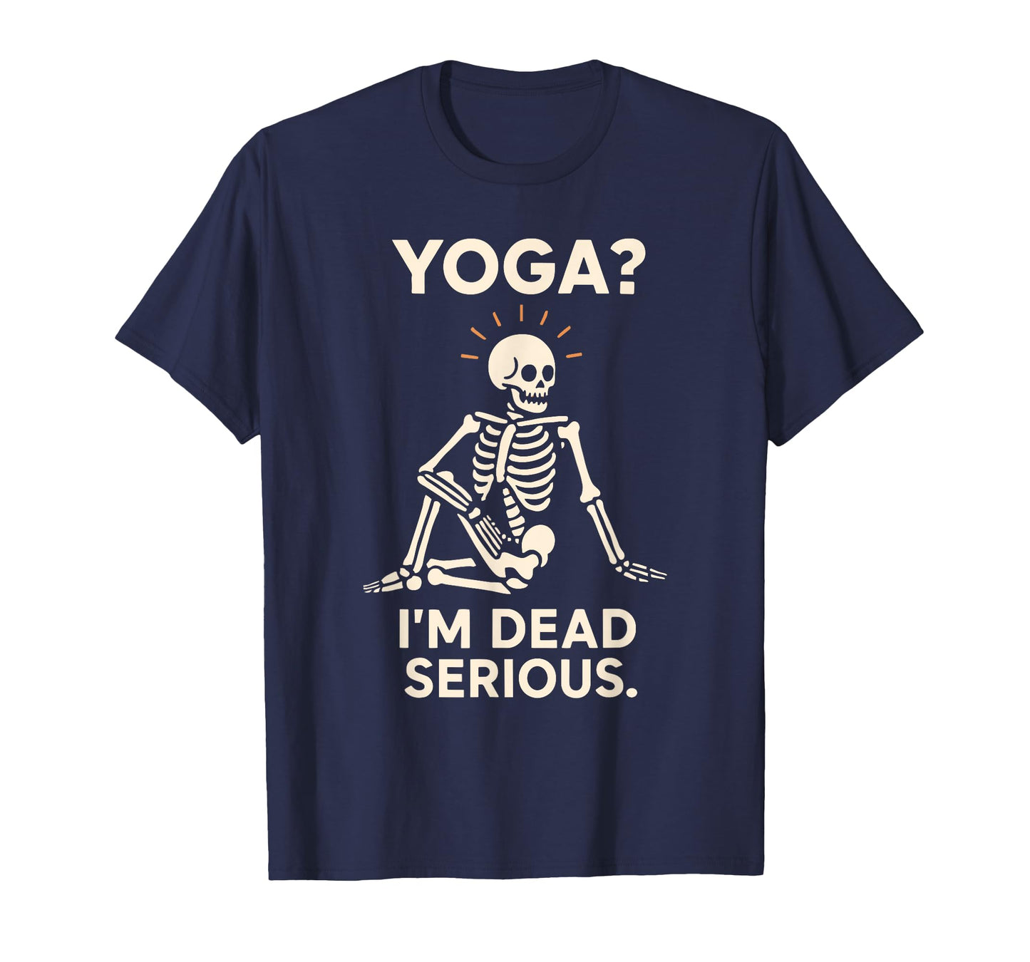 Skeleton Yoga Meditating Skeleton Goth Yoga Humor Spooky T-Shirt