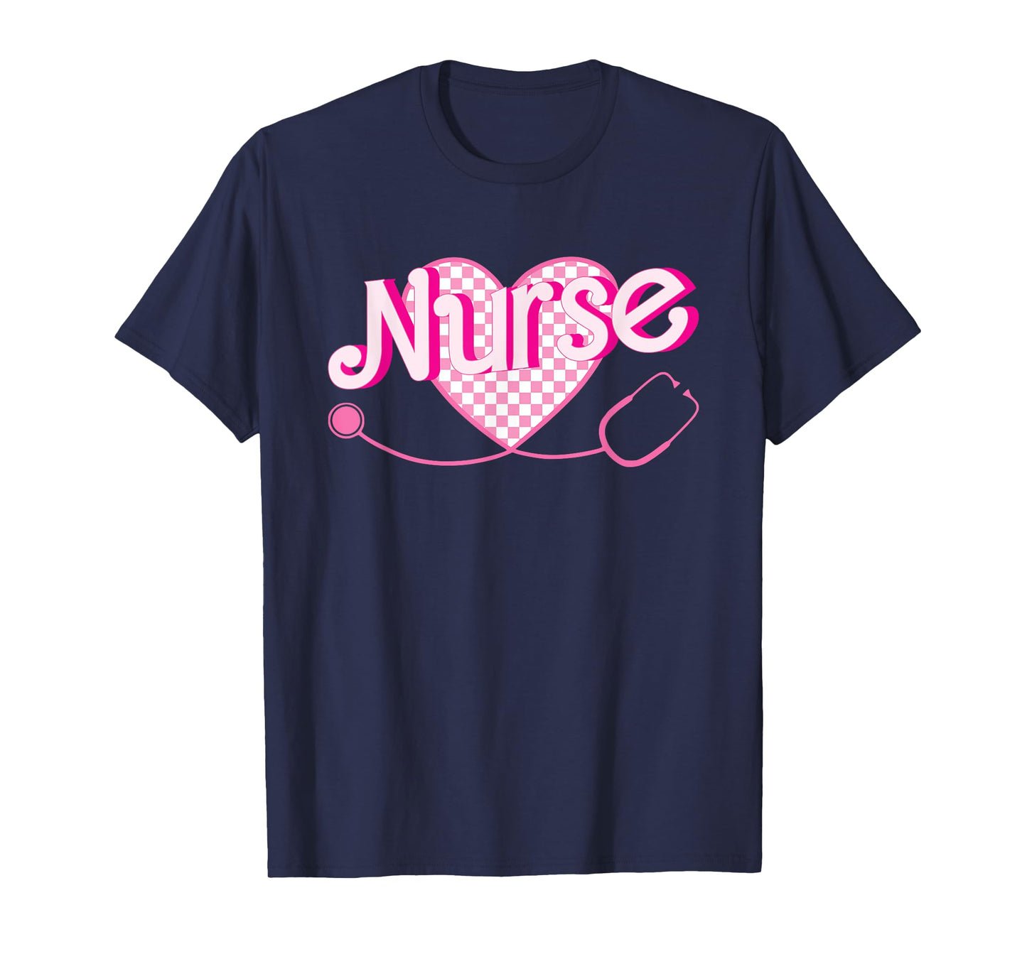 Nurse School For Women Nursing Groovy Nurse Retro Pink Nurse T-Shirt