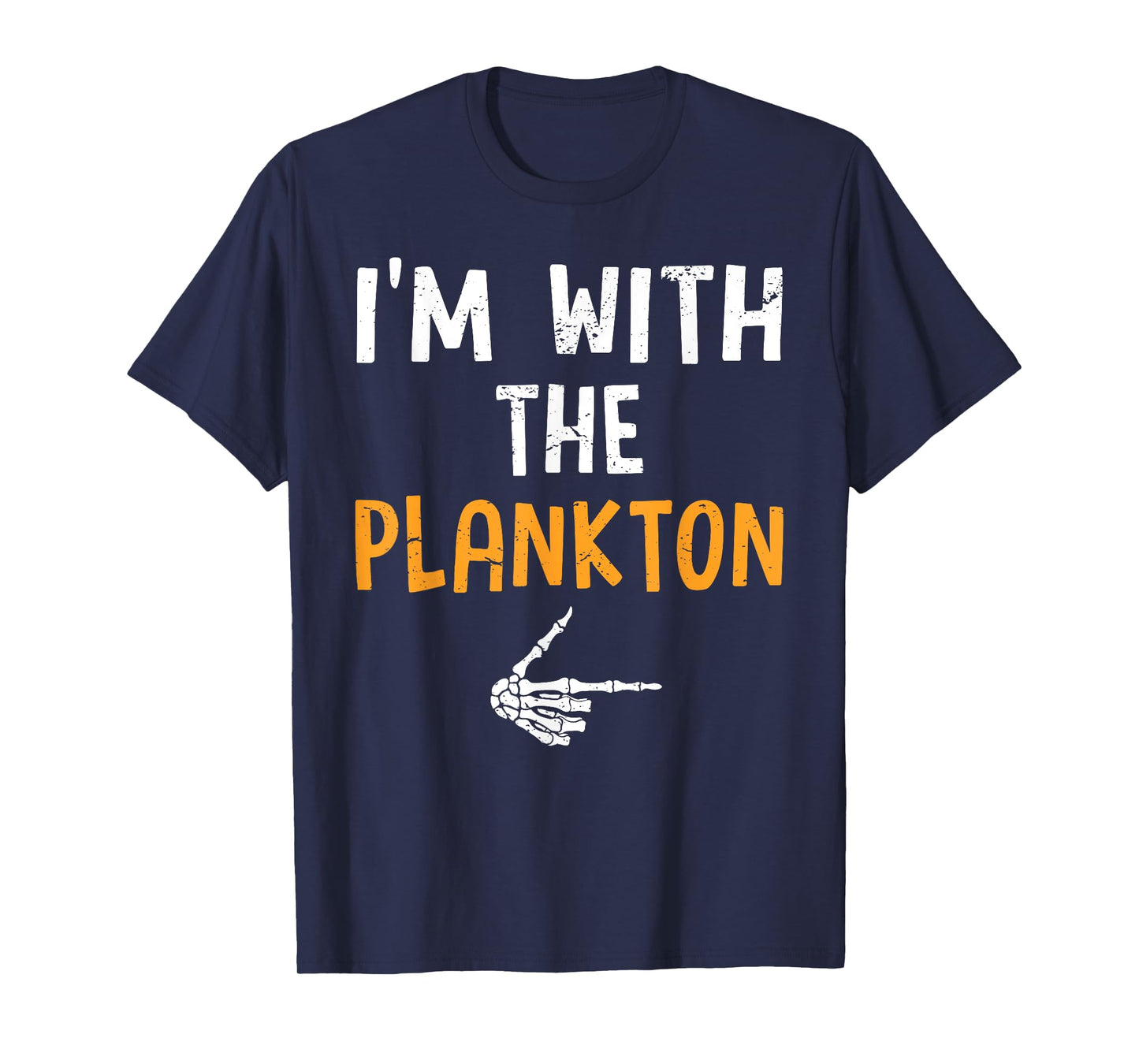 I'm with The Plankton Costume Halloween Matching Couple T-Shirt