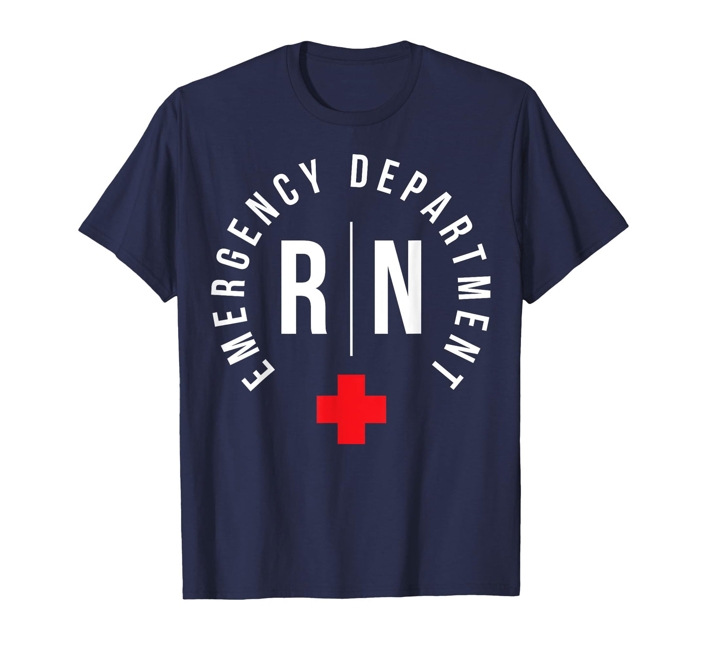 ER Nursing For Proud Emergency Nurse Unisex-Adults Black Short Sleeve Classic Fit T-Shirt
