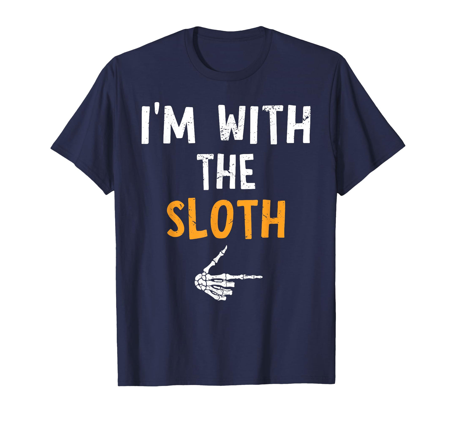 I'm with The Sloth Costume Halloween Matching Couple T-Shirt