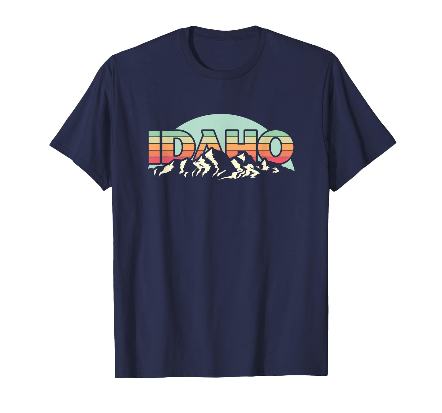 American State Idaho - Vintage Mountain Nature Hiking T-Shirt