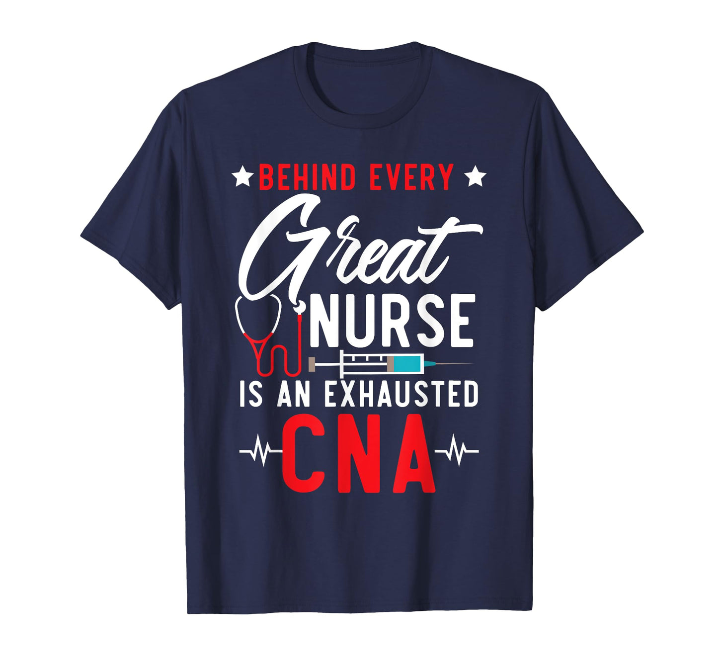 Certified Nursing Assistant CNA SteMi Apparel Black Unisex-Adults Modern Nurse T-Shirt Small