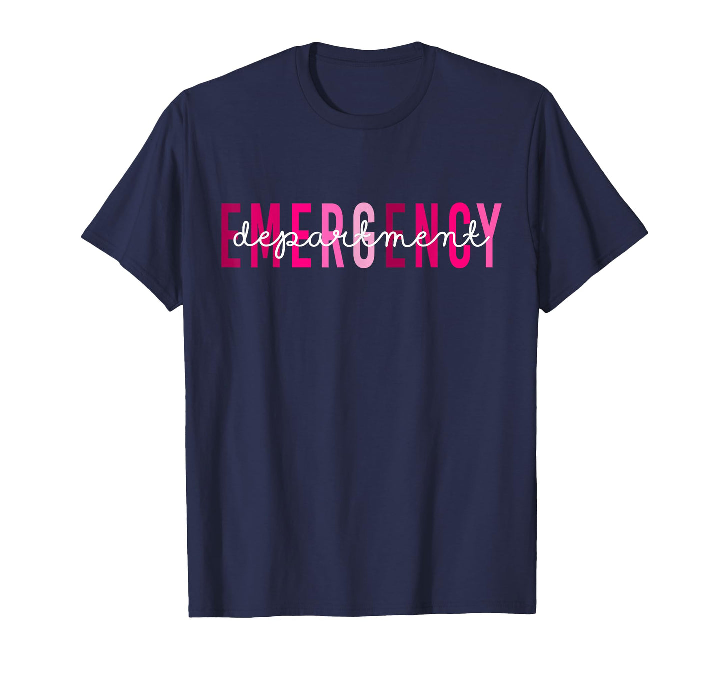 Emergency Department Emergency Room Nurse Breast Cancer T-Shirt