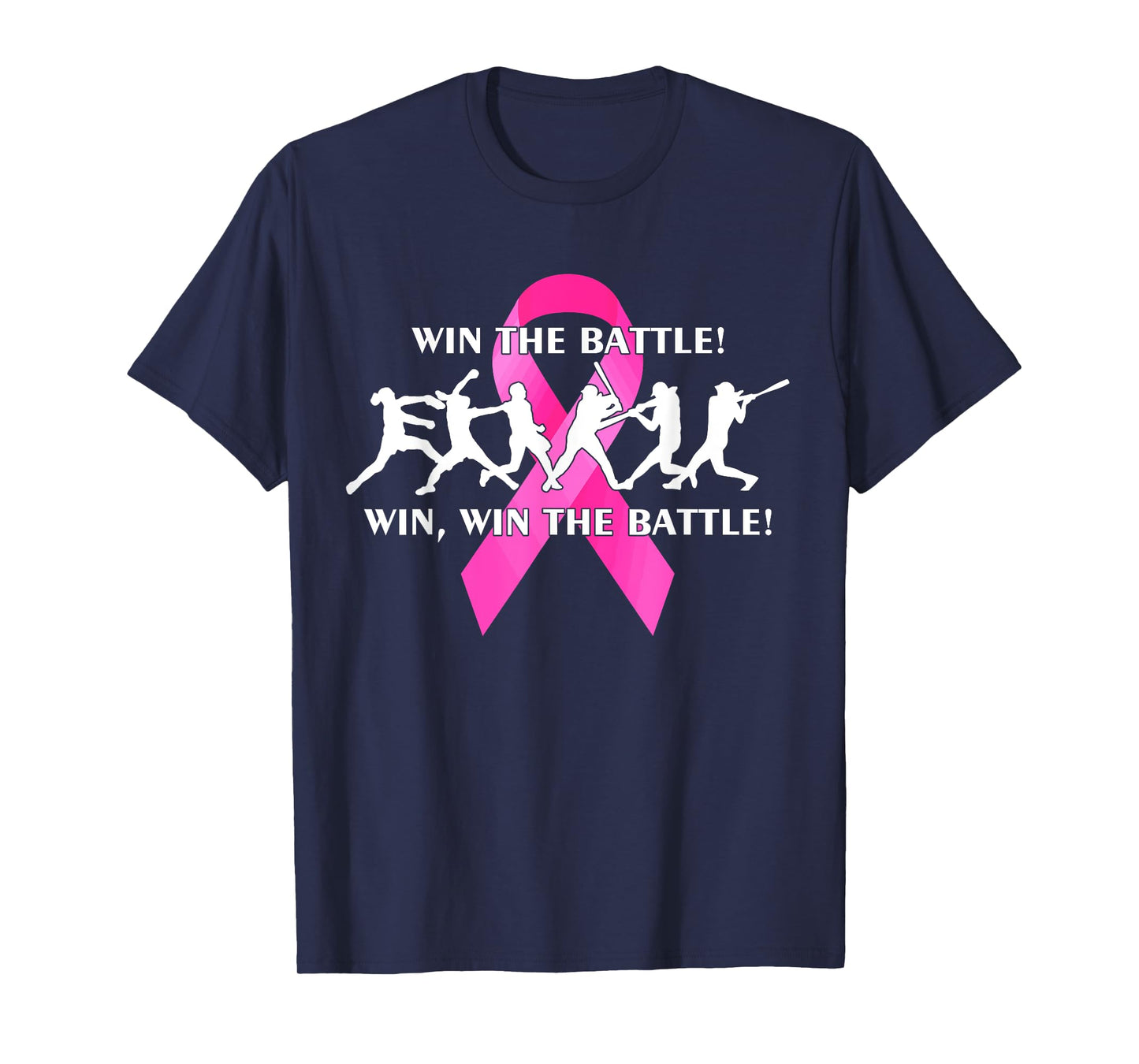 Win the Battle FastPitch Softball Breast Cancer T-shirt T-Shirt
