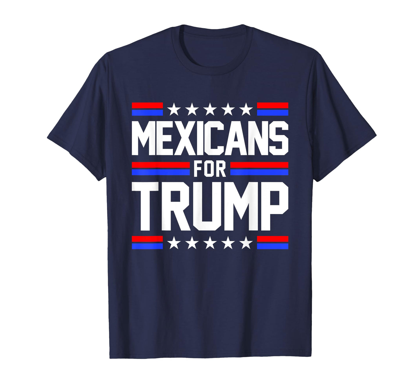 Mexicans For Trump 2024 Mexico USA Friendship Flag President T-Shirt