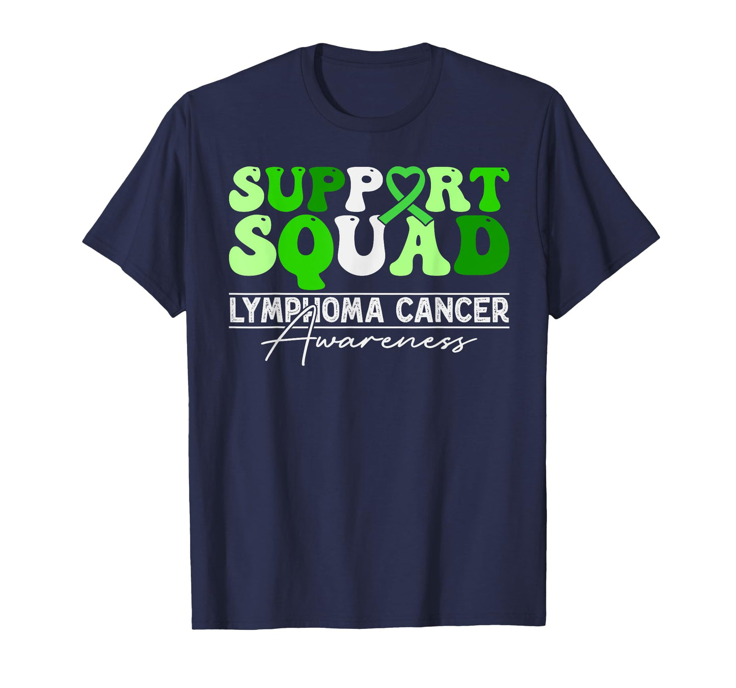 Non Hodgkins Lymphoma Support Squad - Lime Green Awareness T-Shirt