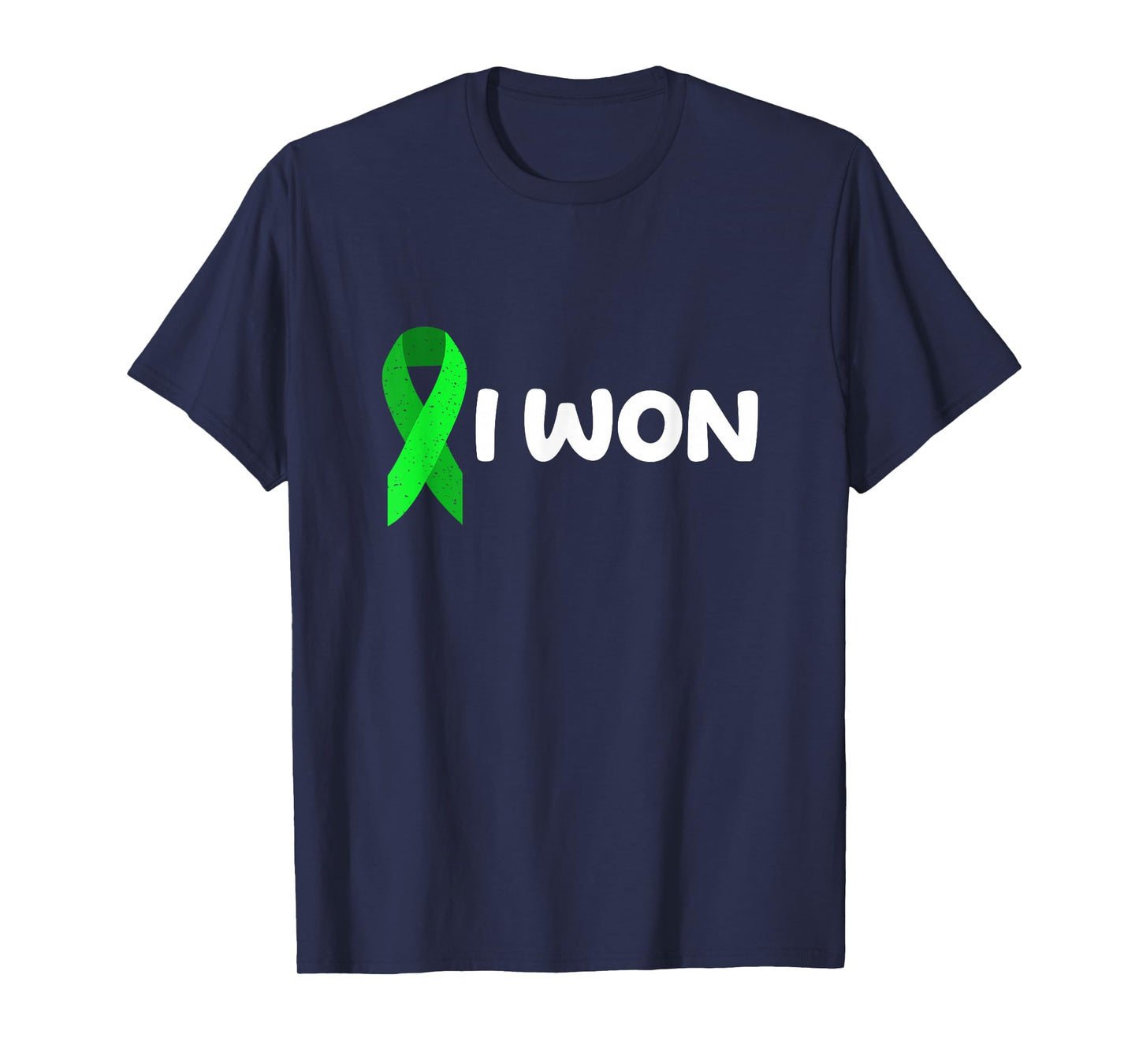 I Won! Liver Cancer survivor. Green ribbon T-Shirt