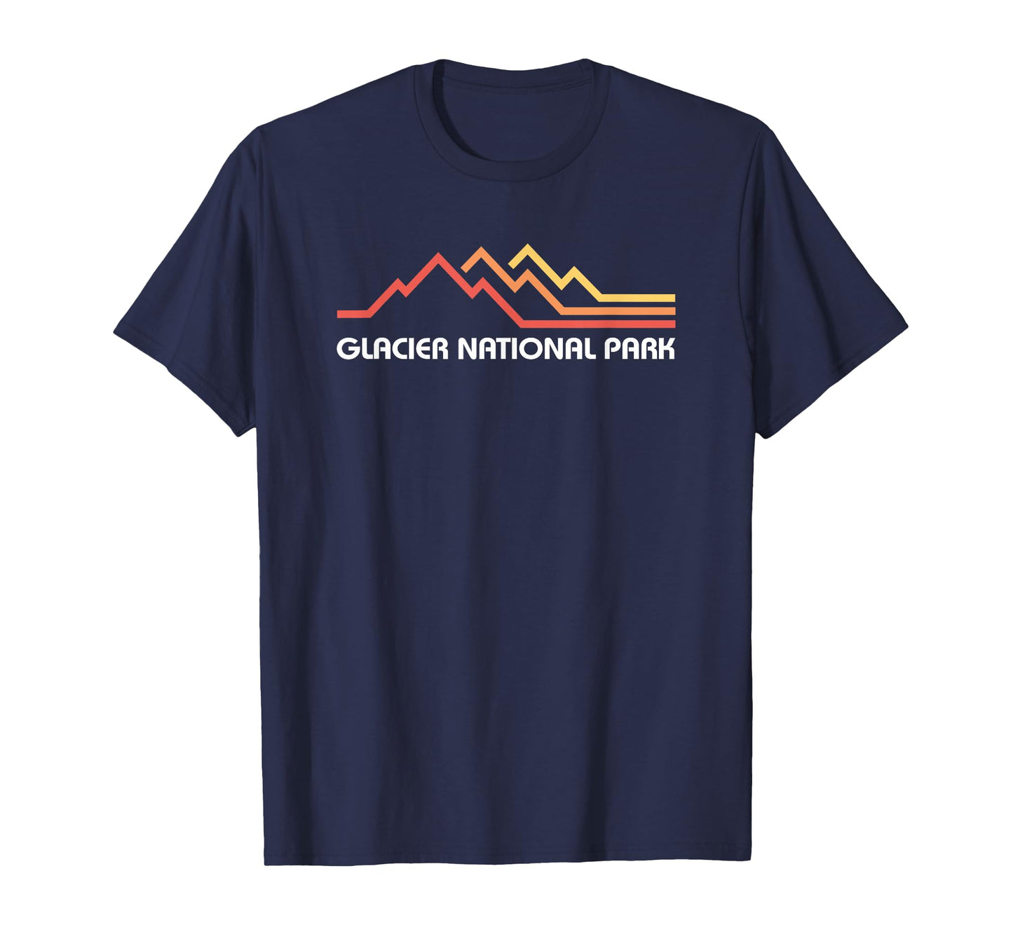 Glacier National Park Montana Souvenir Vintage Nature Hiking T-Shirt