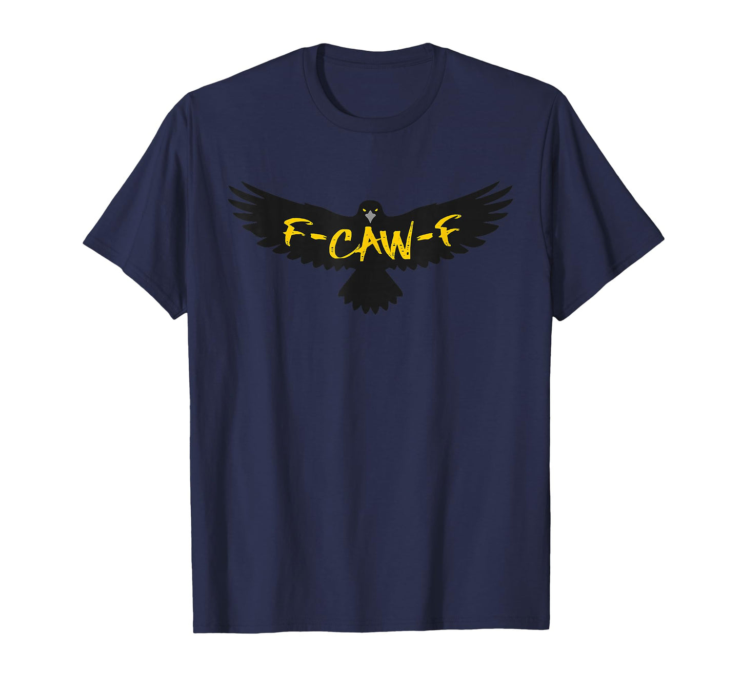 F-CAW-F Funny Black Crow Lover Raven Gothic Logo Graphic T-Shirt