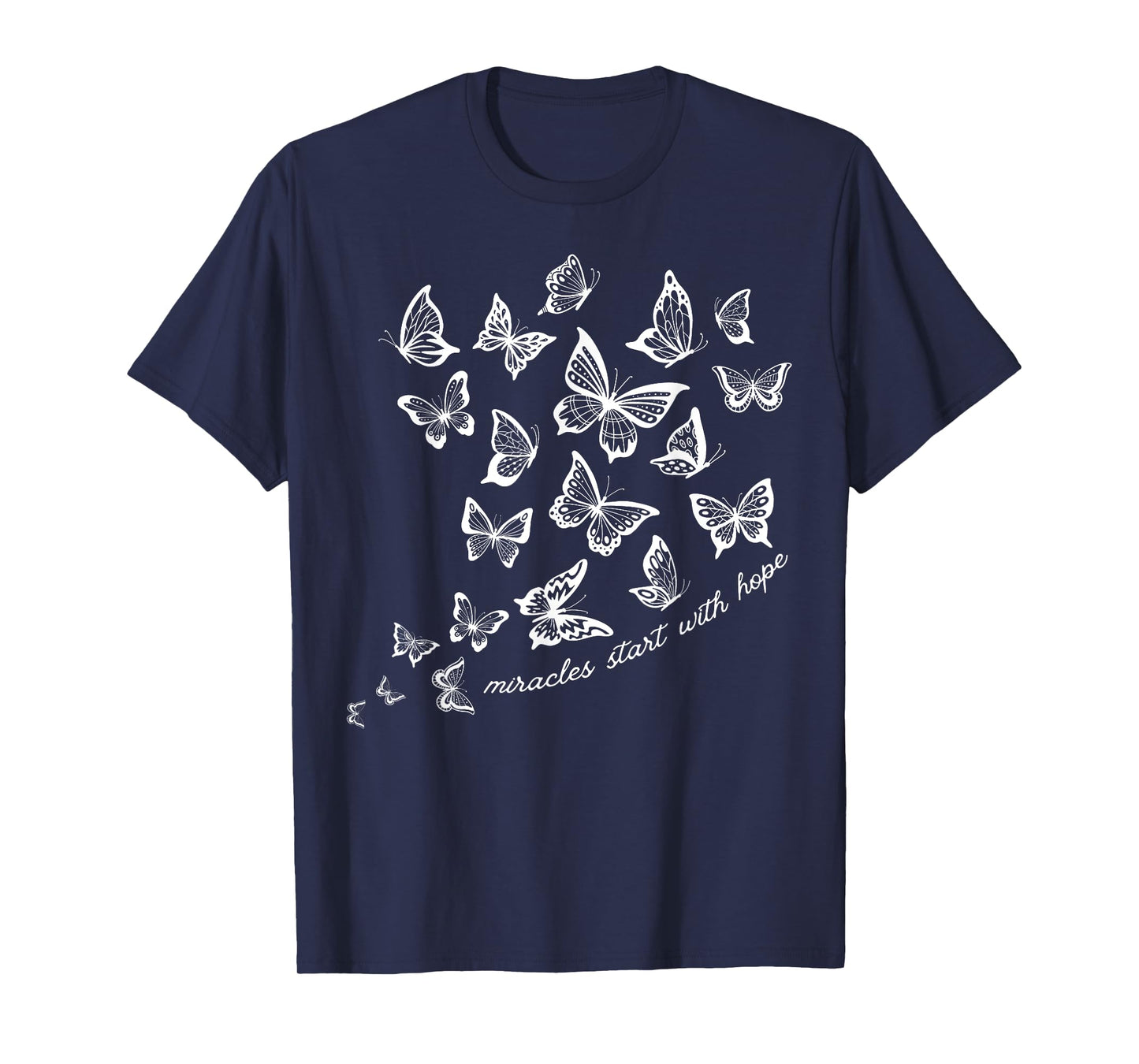 IVF Butterfly Embryo Transfer Day Miracles Start Hope T-Shirt