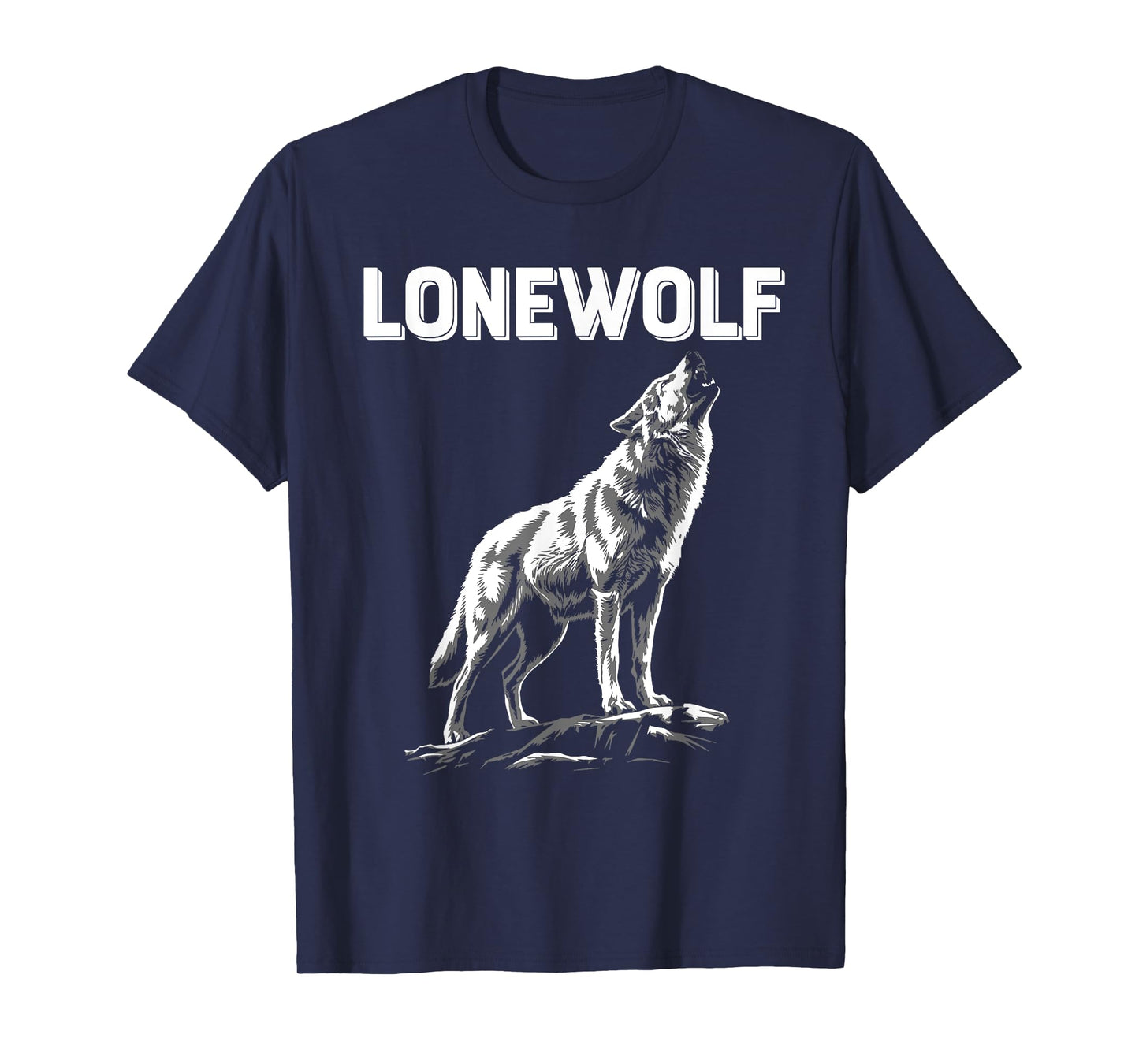 Alpha Lone Wolf Tee Pack Member Wildlife Howling T-Shirt