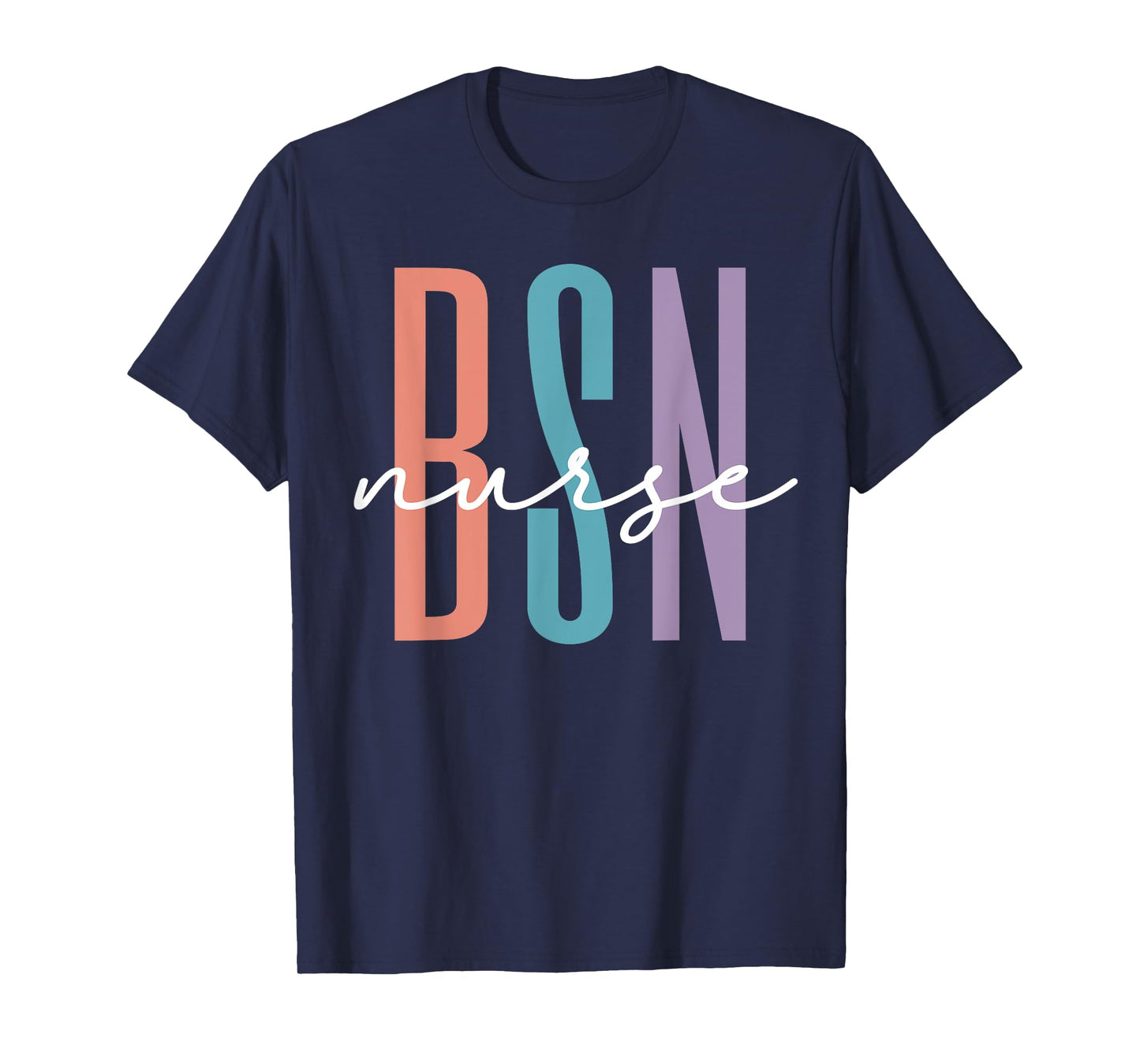Cute BSN Graduate Registered Nurse Graduation BSN RN Rainbow T-Shirt