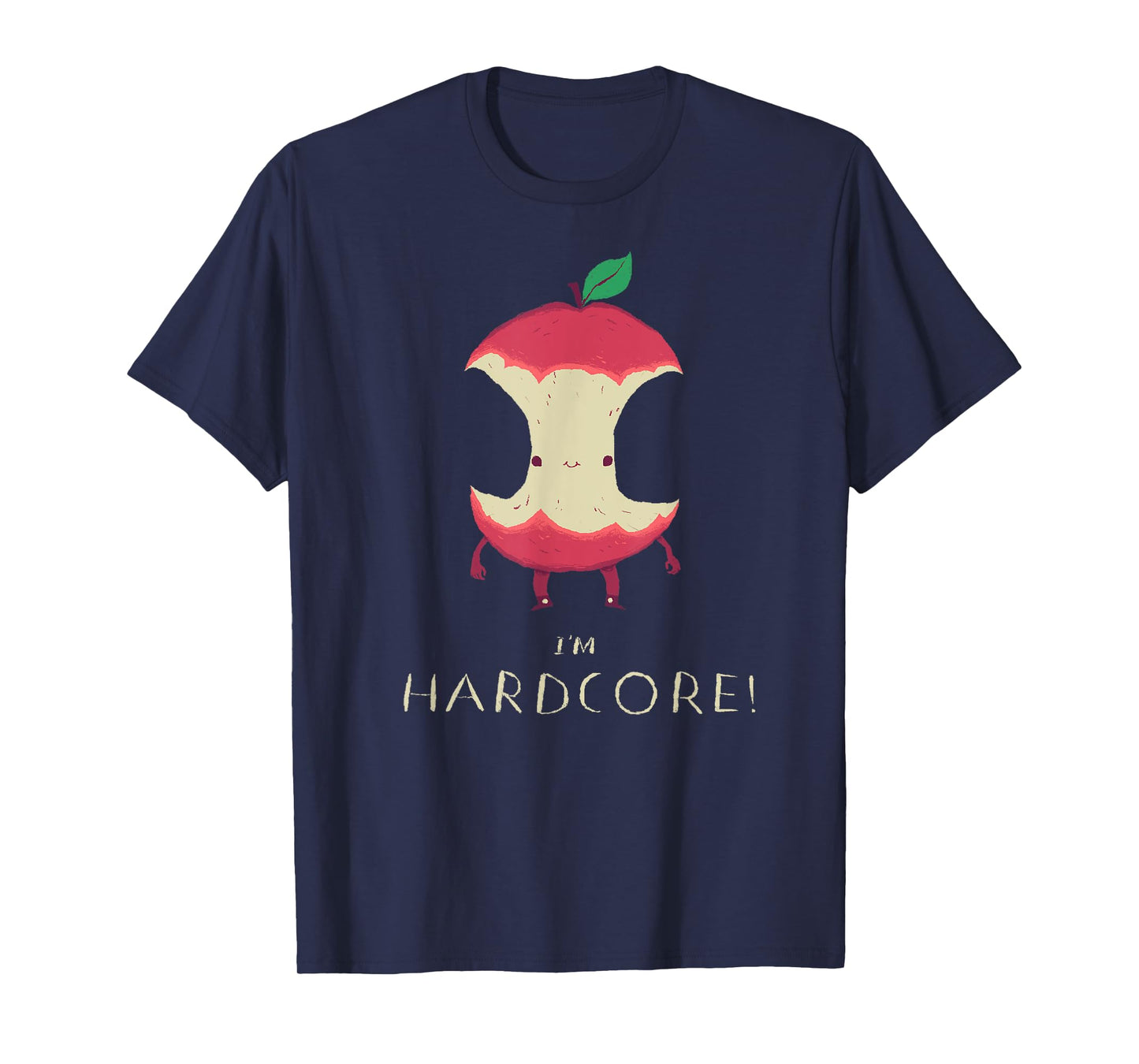 i'm hardcore!, apple-core hardcore T-shirt, pun shirt T-Shirt