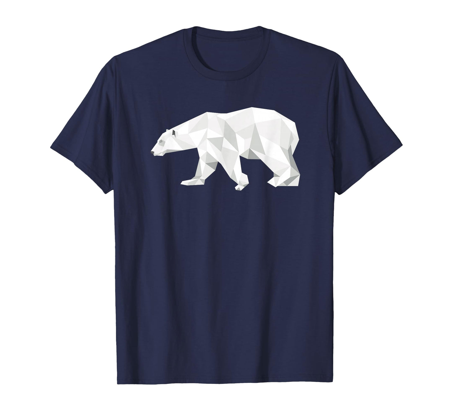 Cool Polar Bear Geometric Pattern Boho Art Christmas Animal T-Shirt