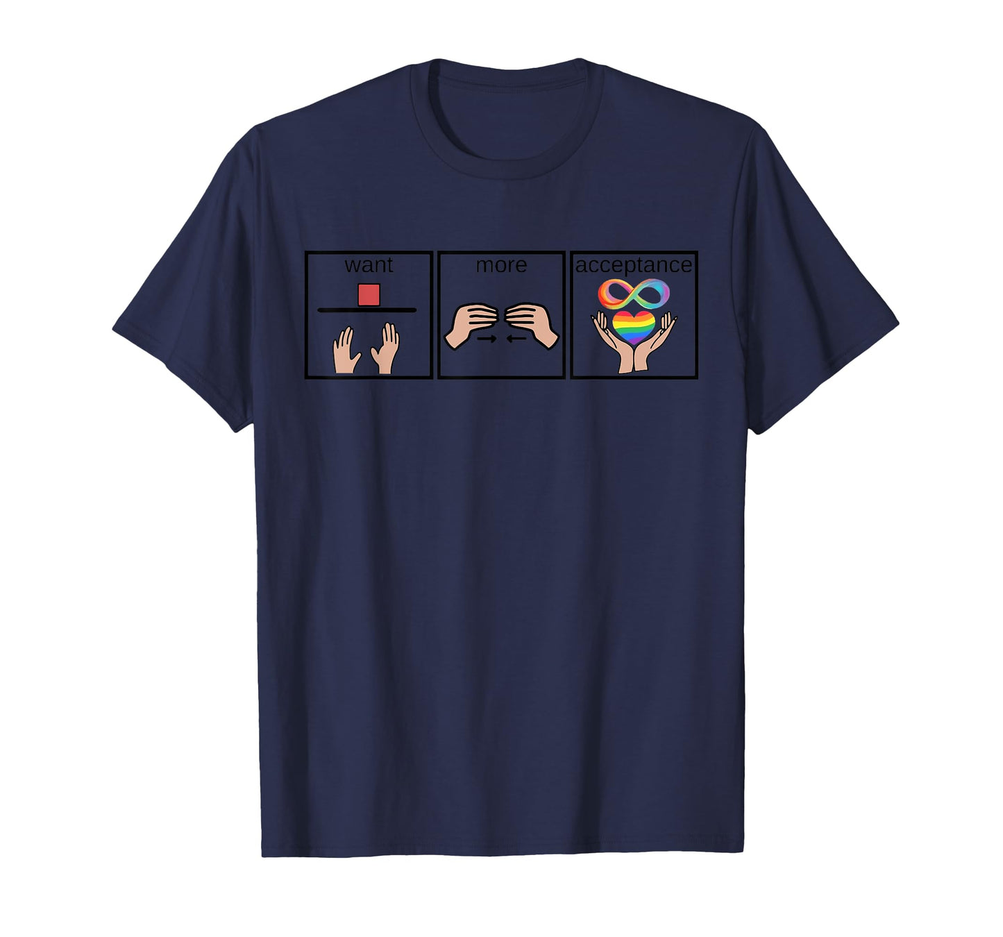 Want More Acceptance Sped Teacher Autism Awareness Month T-Shirt