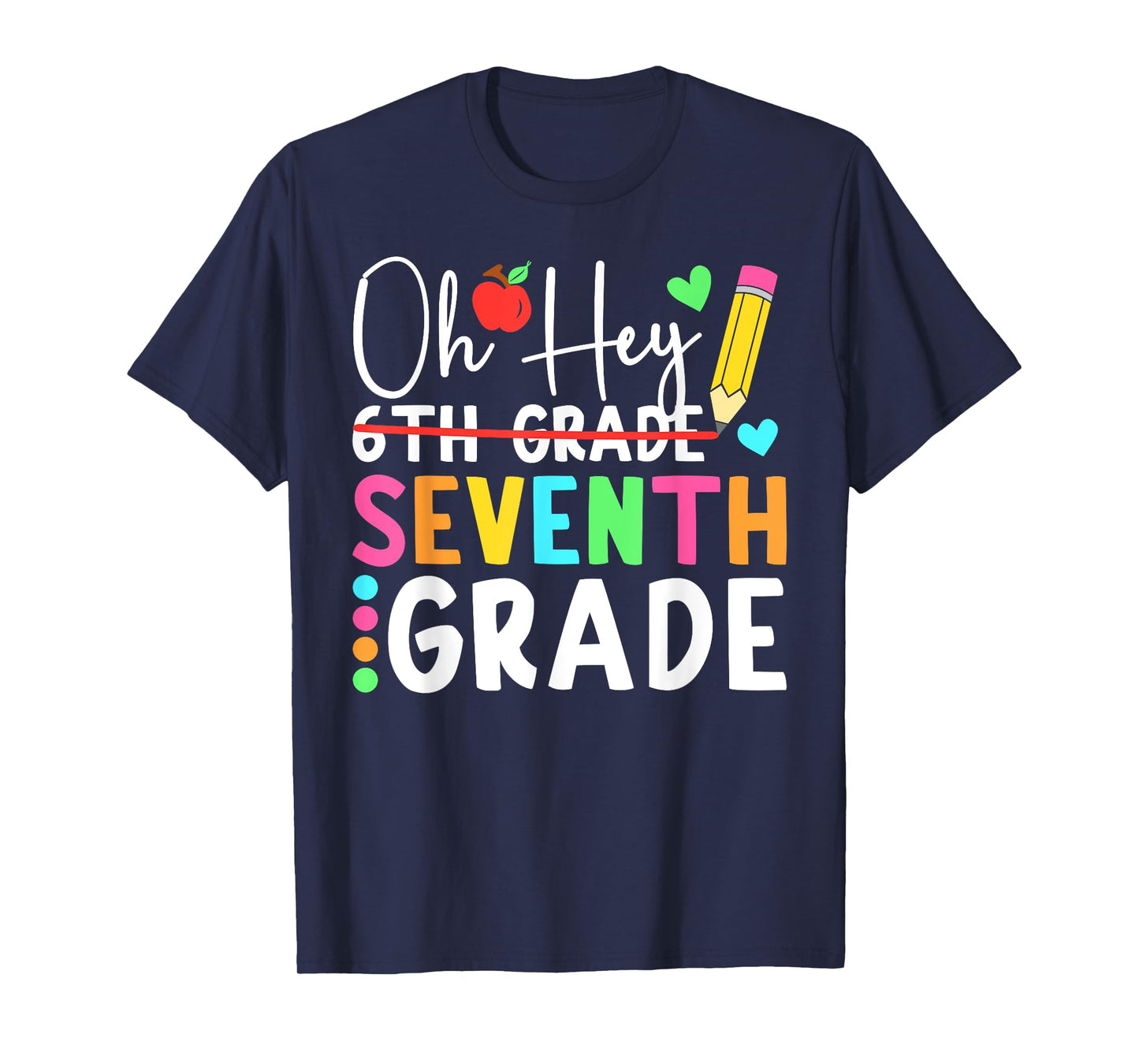 Oh Hey Seventh Grade Back To School 7th Grade Teacher Kids T-Shirt