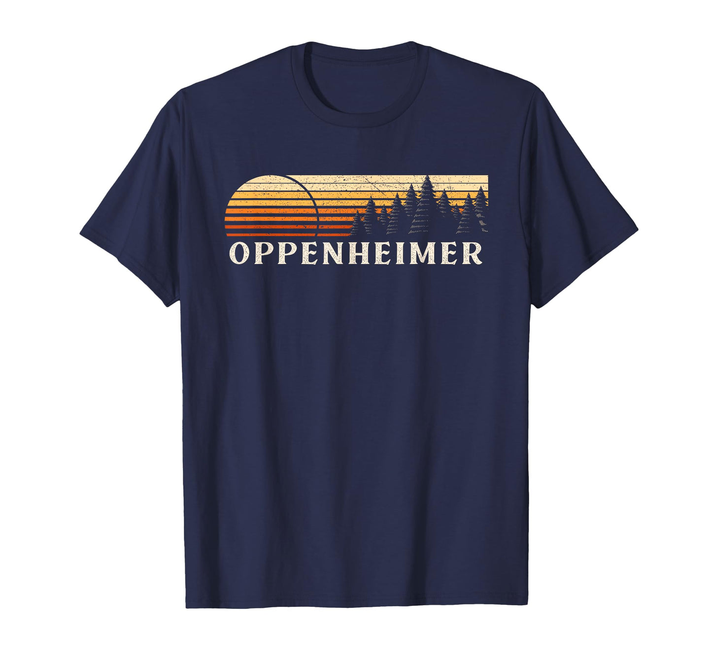 Oppenheimer, PA Vintage Evergreen Sunset Eighties Retro T-Shirt