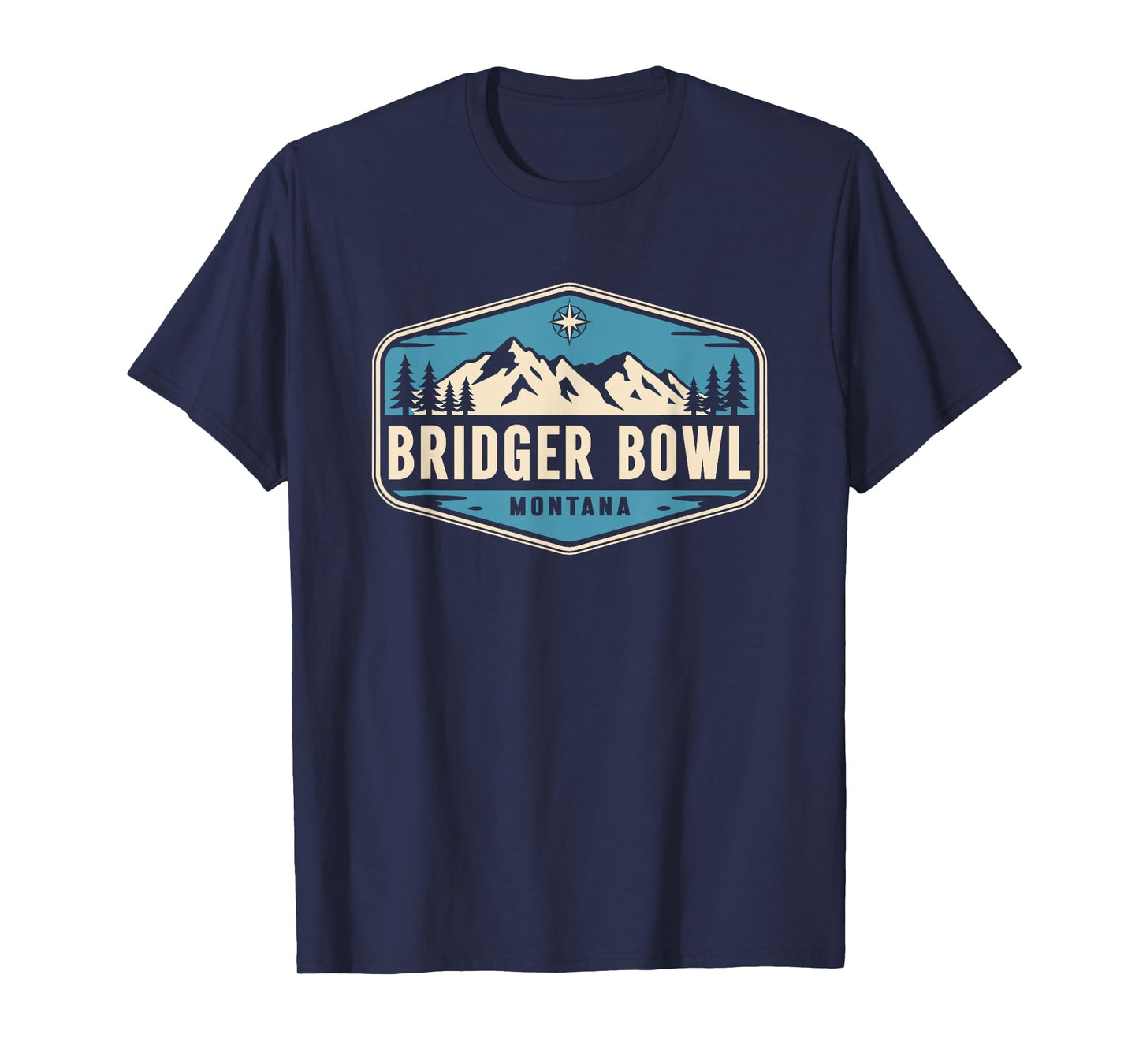 Bridger Bowl Montana Nature Mountain Graphic T-Shirt