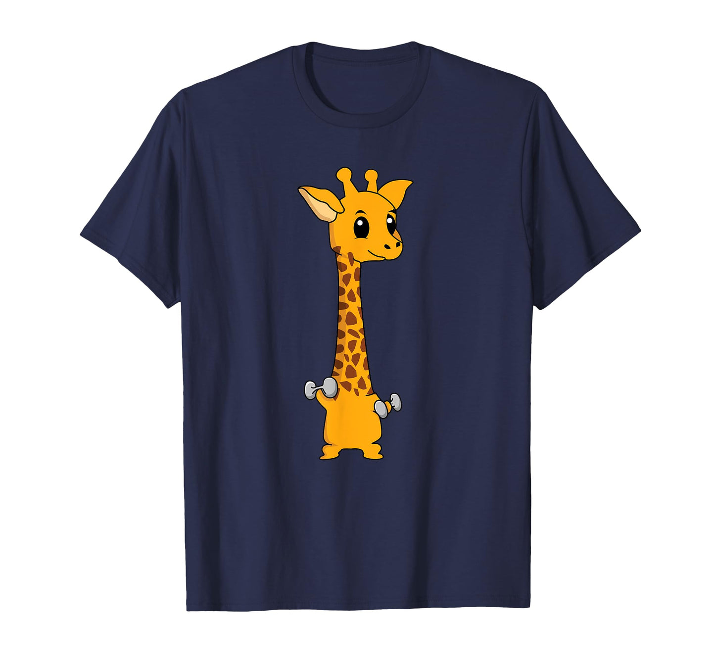 Funny Giraffe Camelopard Lifting Gym Motivation T-Shirt
