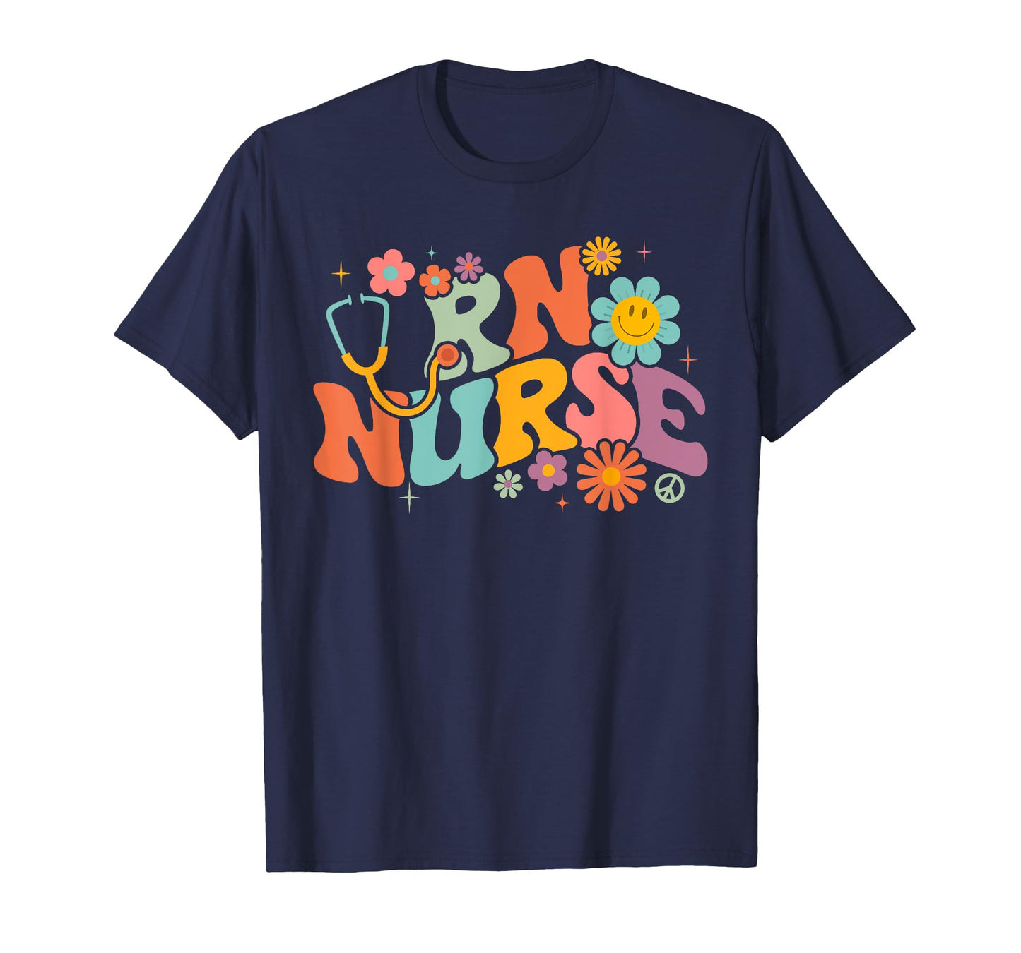 Groovy Registered Nurse Nursing School RN Nurses Week Women T-Shirt
