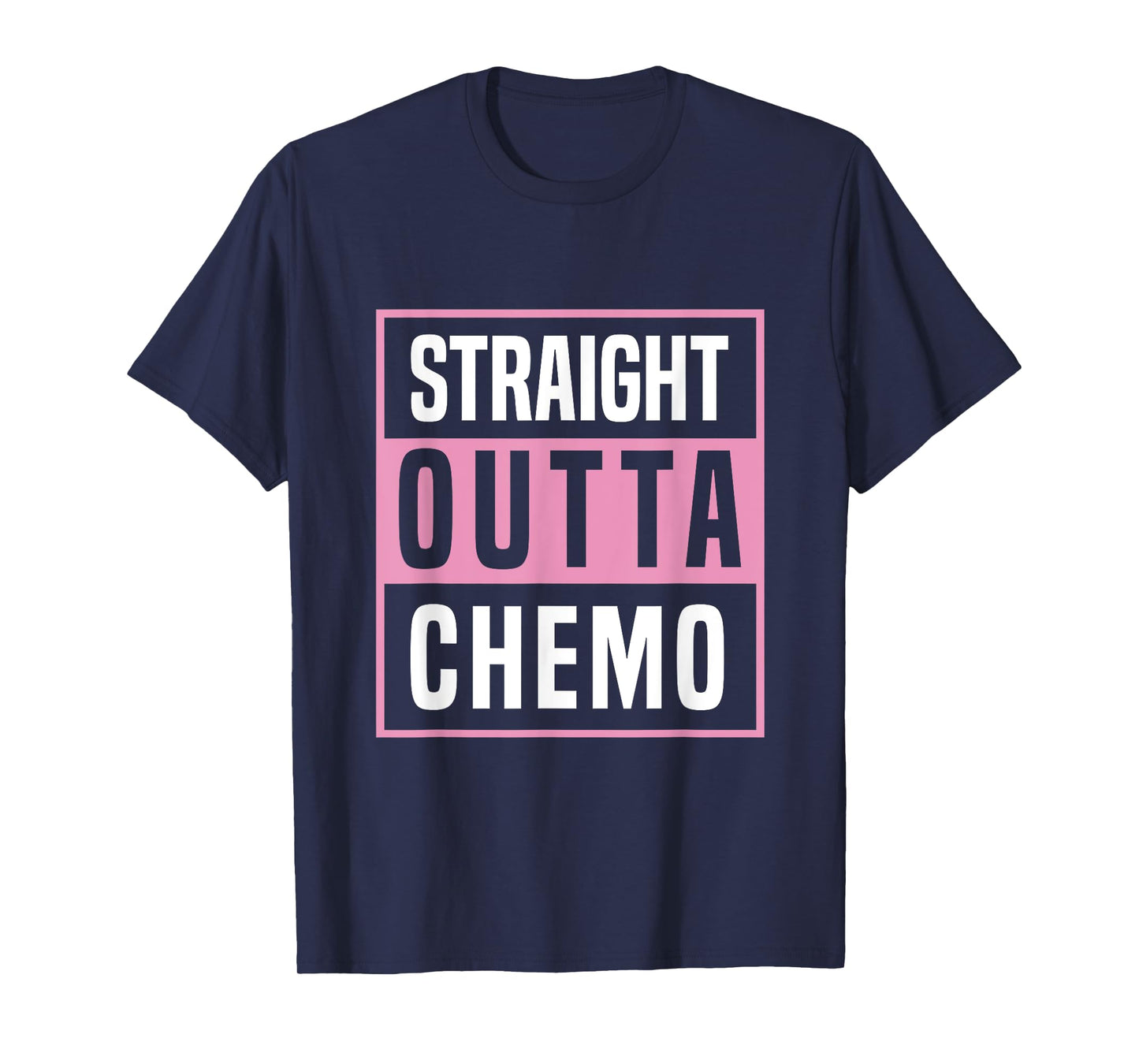 Straight Outta Chemo Breast Cancer Awareness T-Shirt
