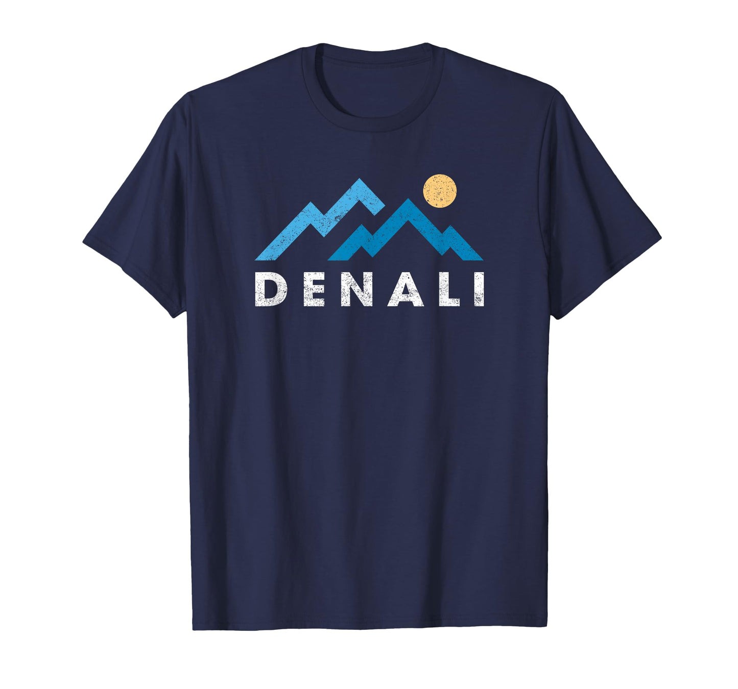Retro Denali National Park Mountains Vintage Hiking Souvenir T-Shirt