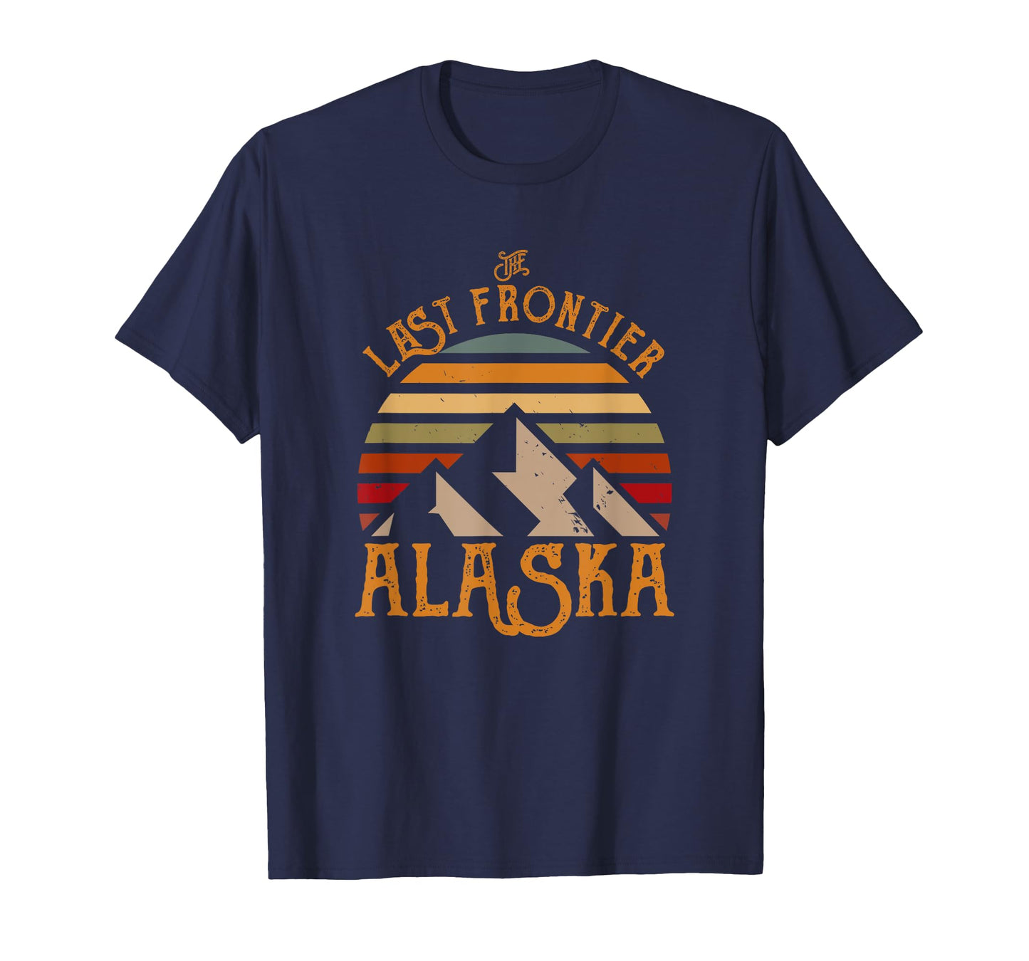 Last Frontier Retro Sun Alaska T-Shirt