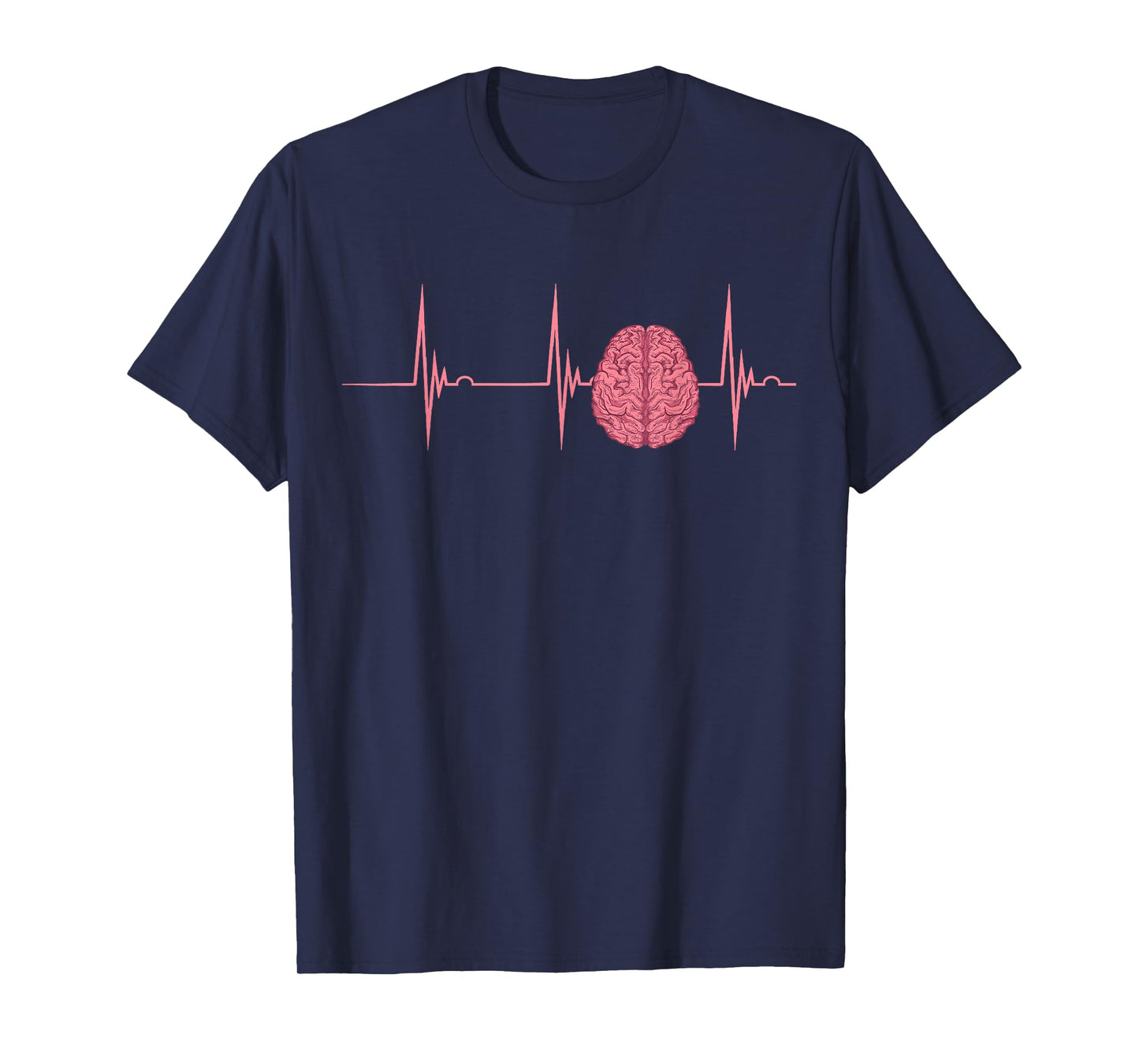 Neuro Nurse Brain Heartbeat EKG Pulse Neuroscience Nursing T-Shirt