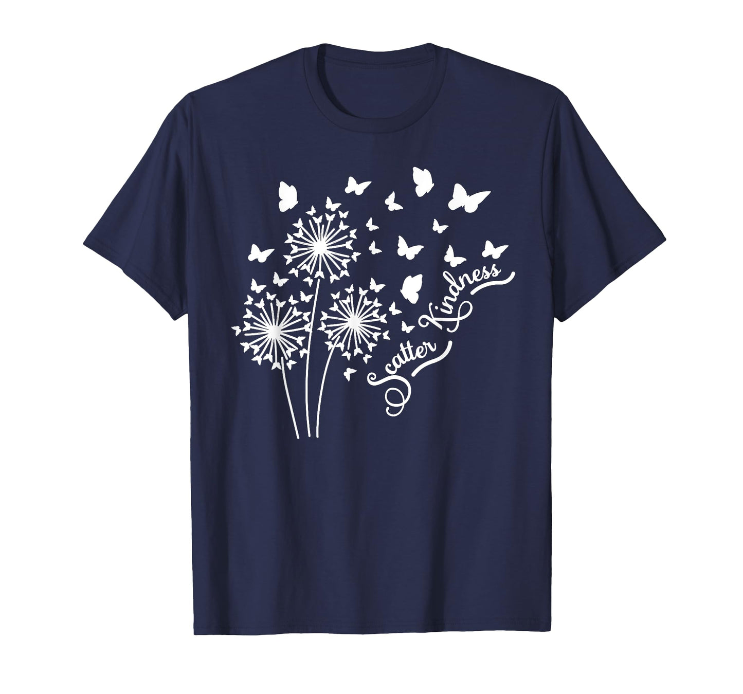 Botanical Scatter Kindness Windflower Butterfly Dandelion T-Shirt