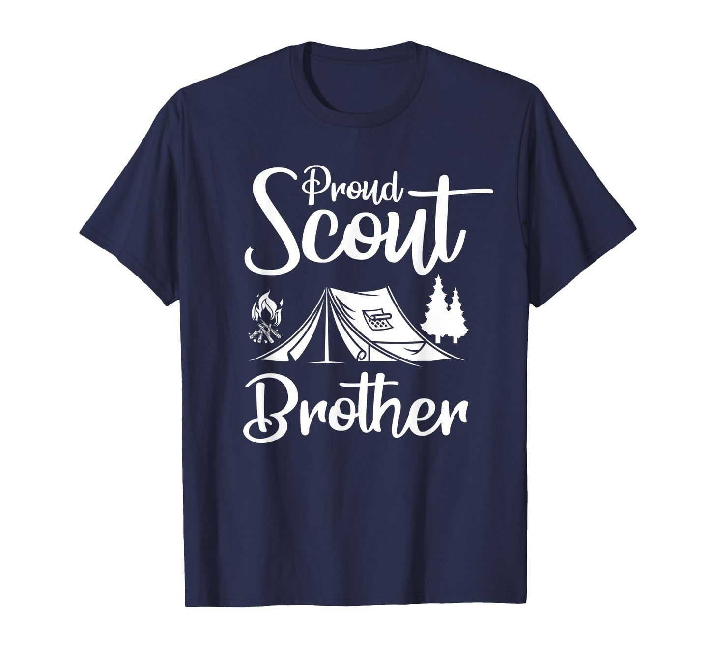 Proud Scout Brother Camping Scouting Tent Scout Leader T-Shirt