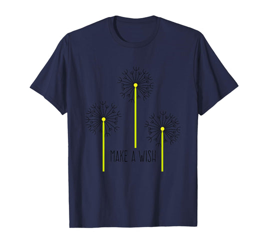 Cute Dandelion Spring Flower Make A Wish For Boys Girls T-Shirt