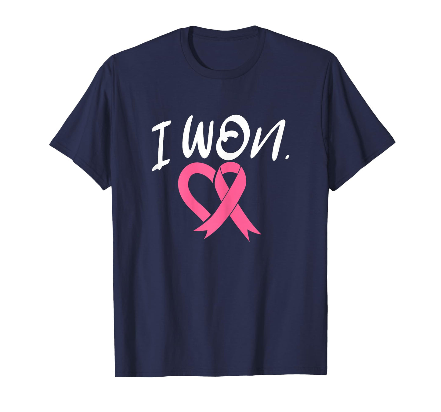 I Won Breast Cancer Awareness Support Pink Ribbon Survivor T-Shirt