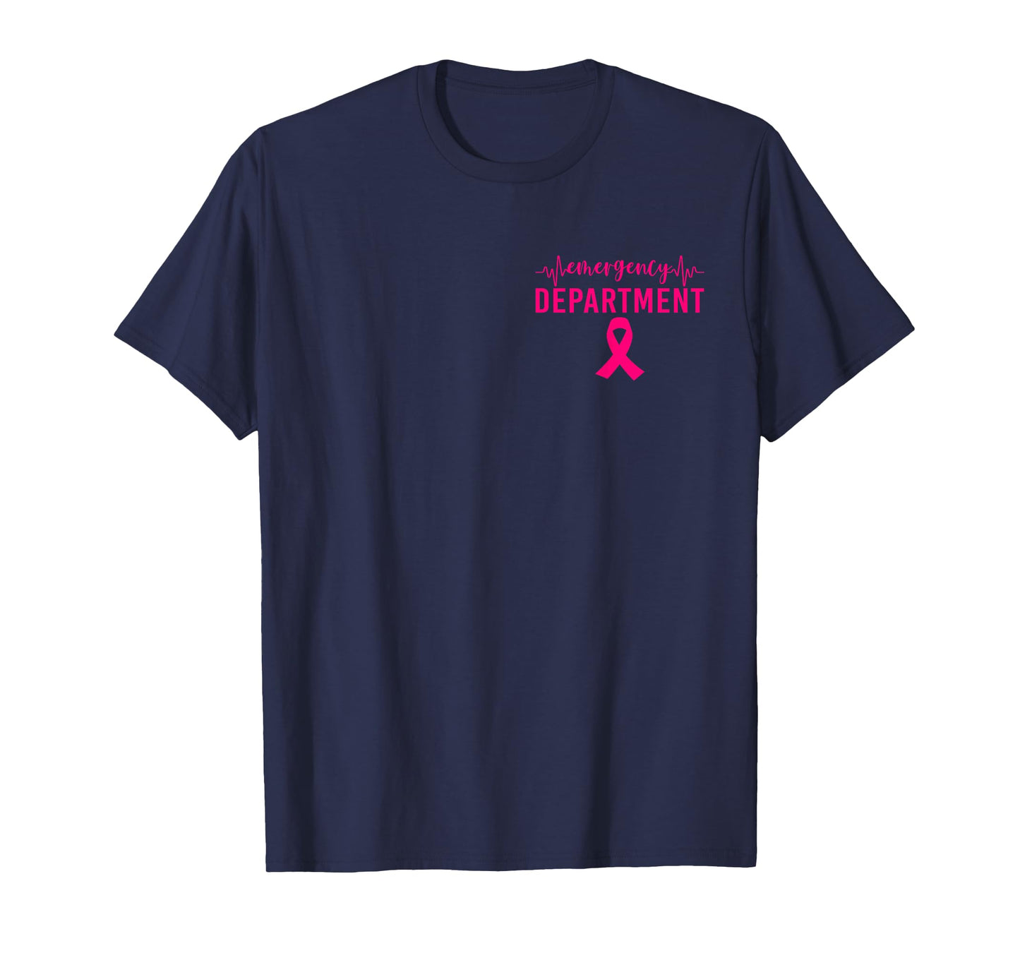 Emergency Department Emergency Room Nurse Breast Cancer T-Shirt