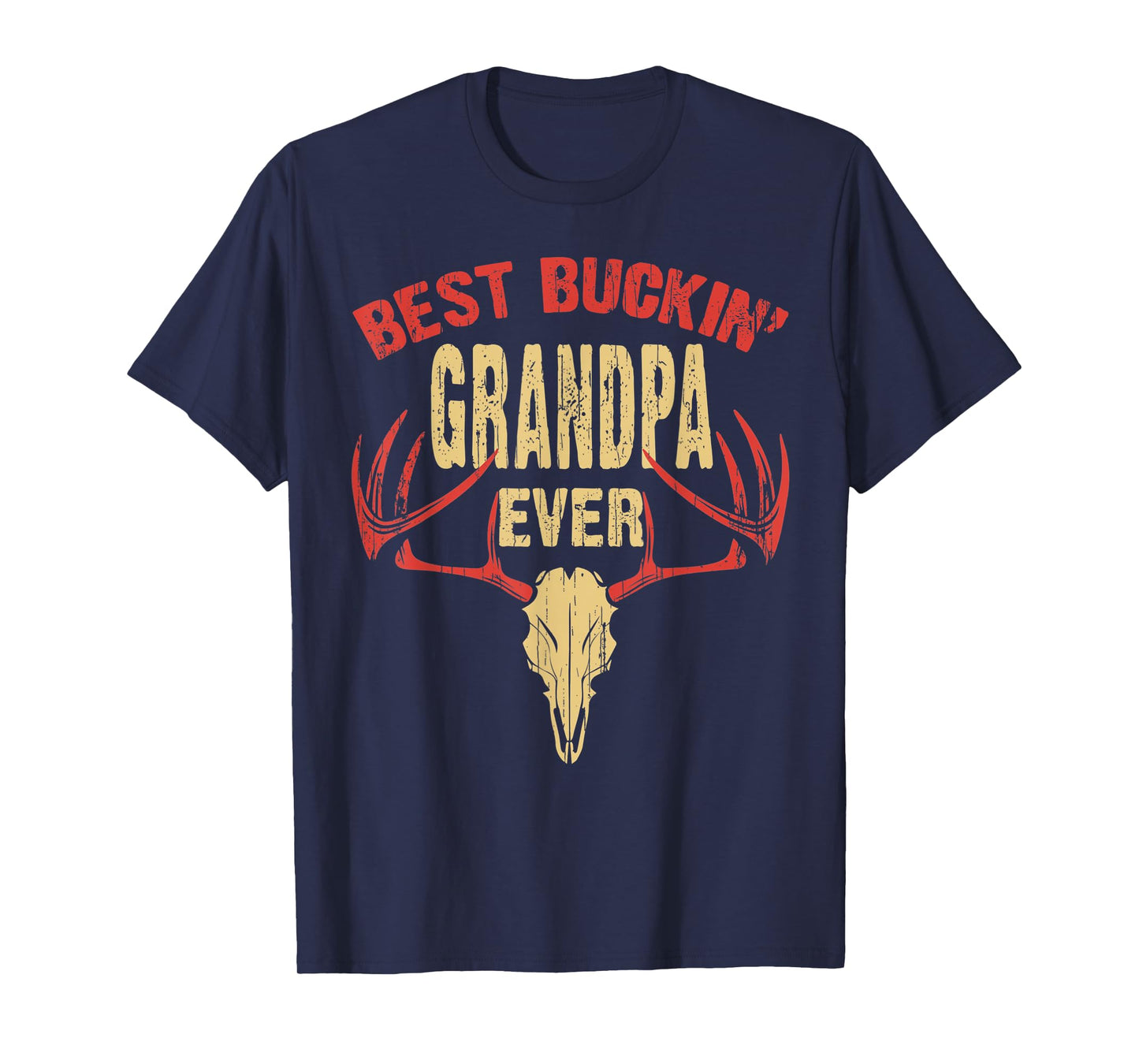 Mens Best Buckin' Grandpa Ever Shirt Deer Hunters T-Shirt