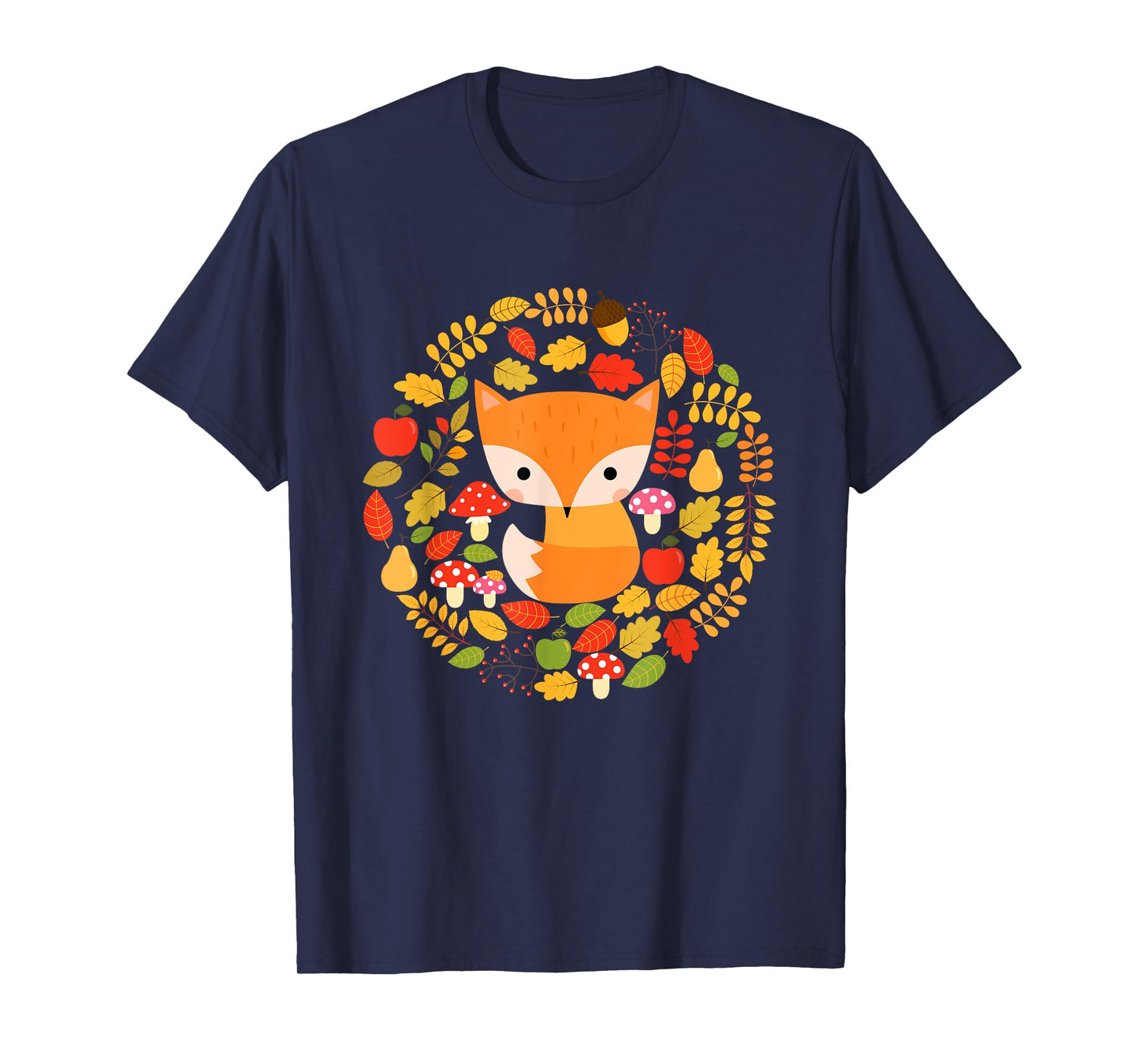 Cute Fox Shirt - Woodland Animal Art Tee Shirt T-Shirt