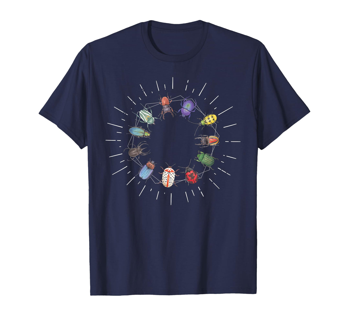 Colorful Beetle Bugs Lover Insect Collector Entomology Bug T-Shirt