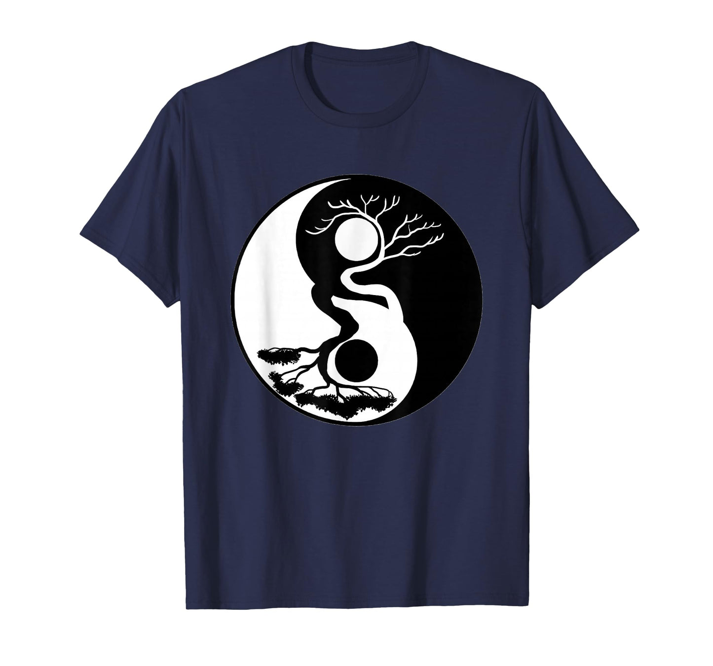 Bonsai Tree Yin Yang Symbol Nature Harmony Balance Life Gift T-Shirt