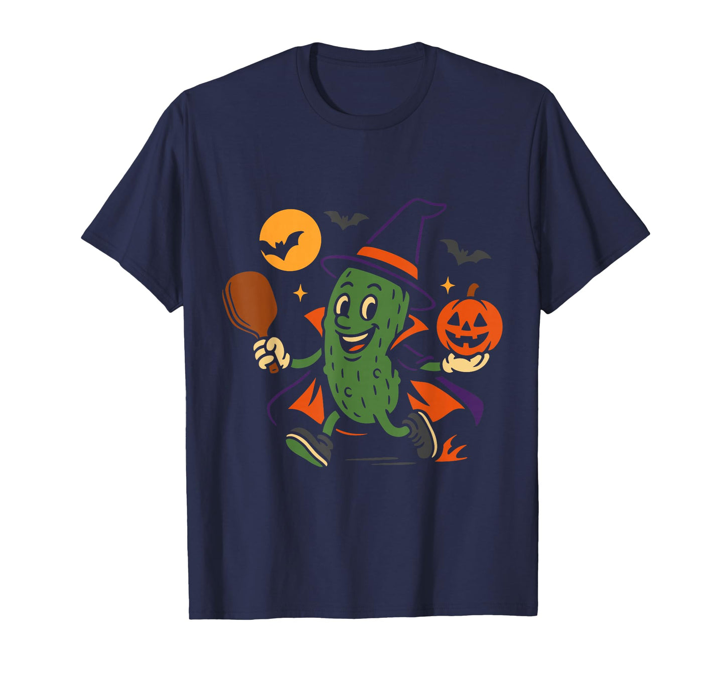 Pickleball Witch Halloween Funny Costume Design T-Shirt