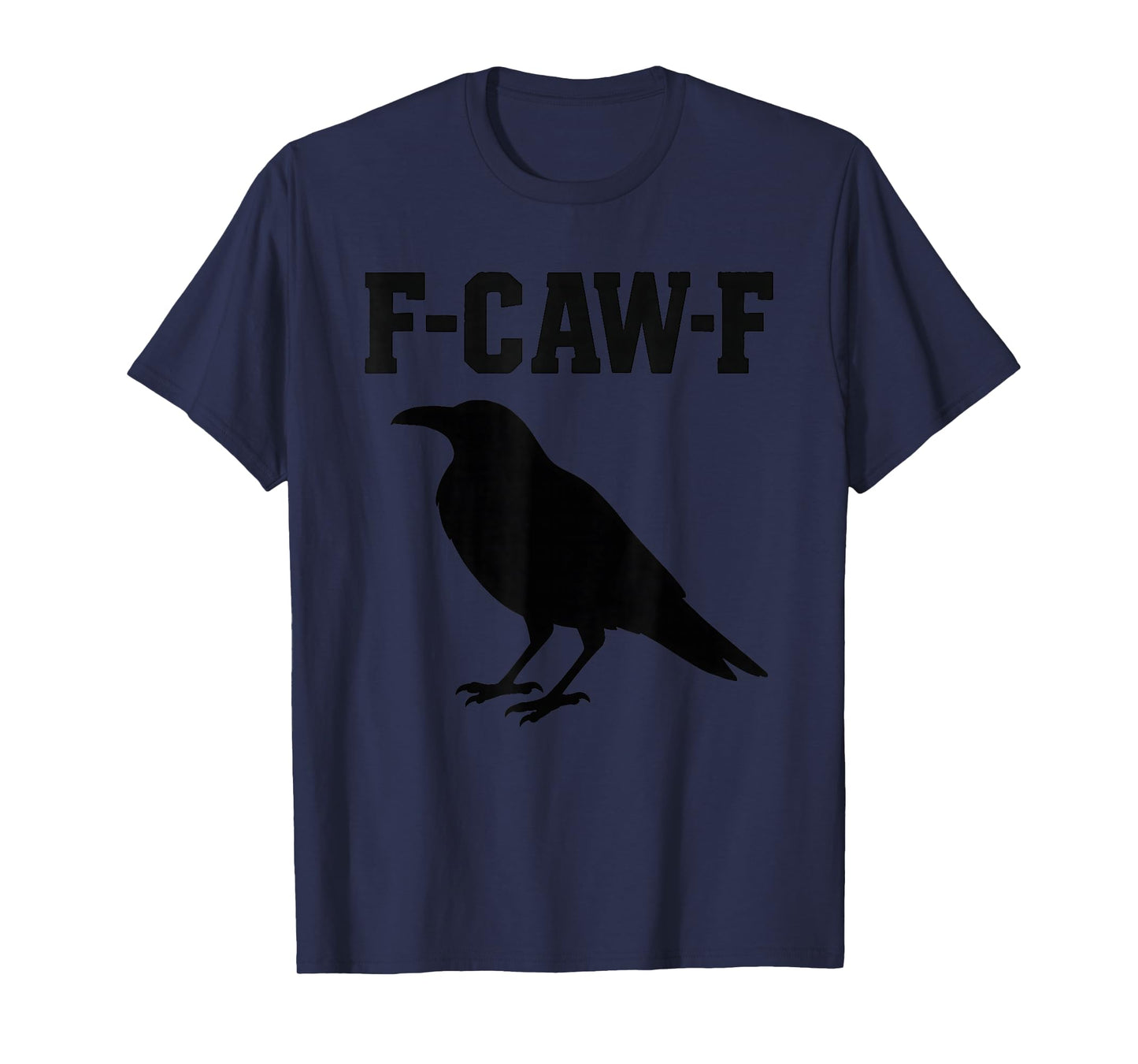 F-Caw-F Beautiful Black Crow Raven Bird Silhouette Humor T-Shirt